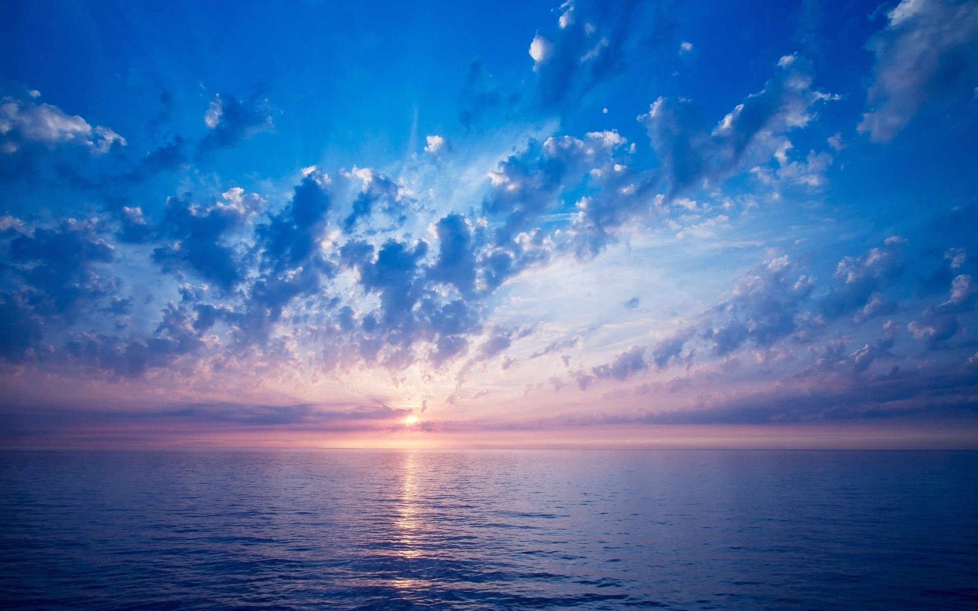 Tramonto sul mare nuvoloso, 1920x1200 Full HD+, Laptop