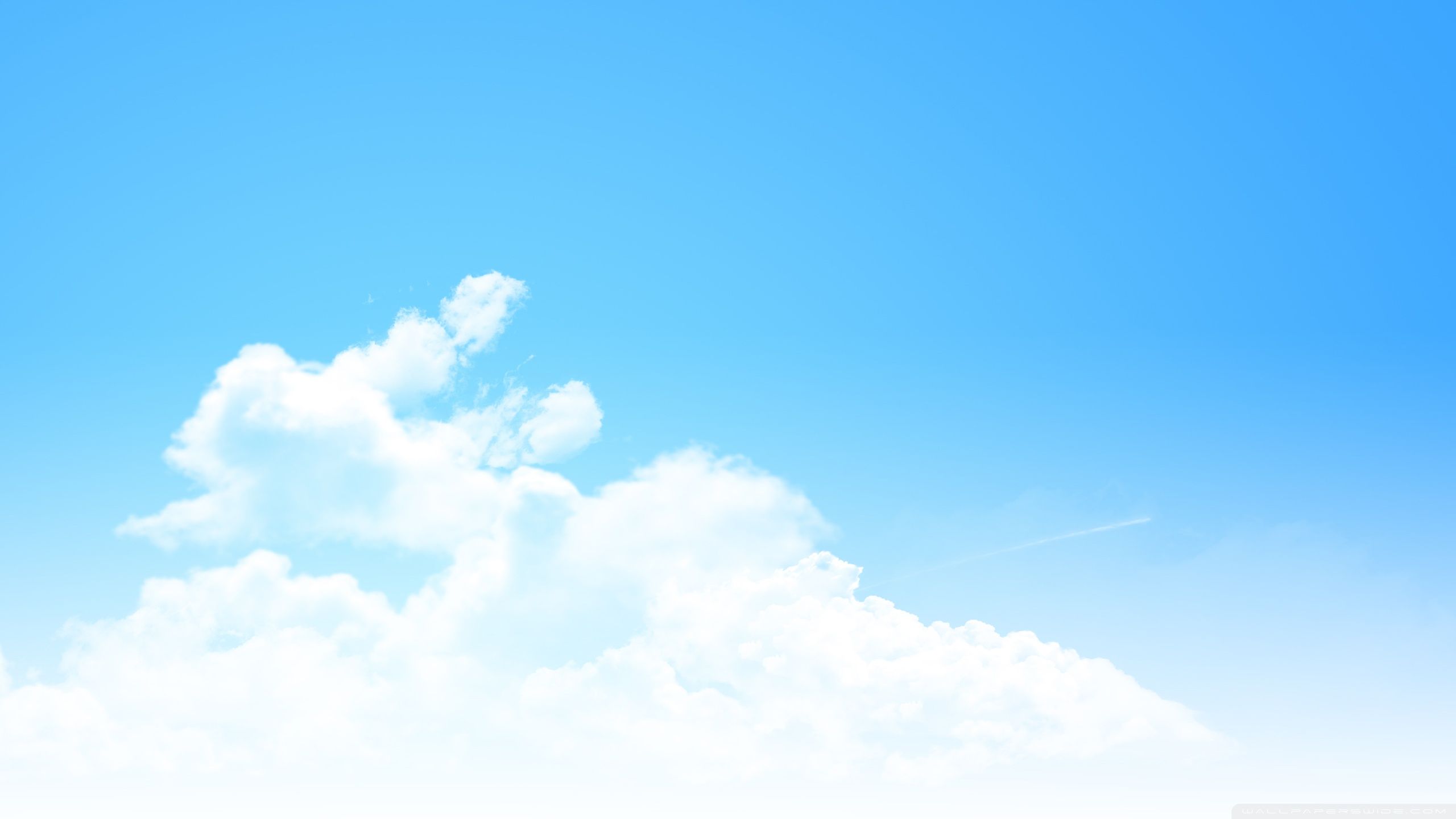 Cielo azzurro con nuvole bianche, 2560x1440 QHD, Monitor Gaming