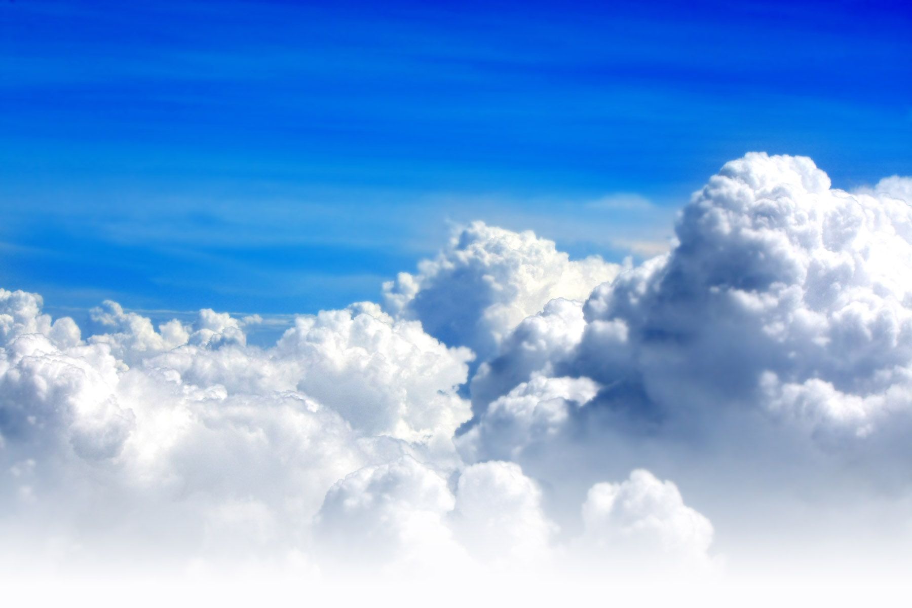 Nuvole bianche cielo blu, 1800x1200 HD, Laptop
