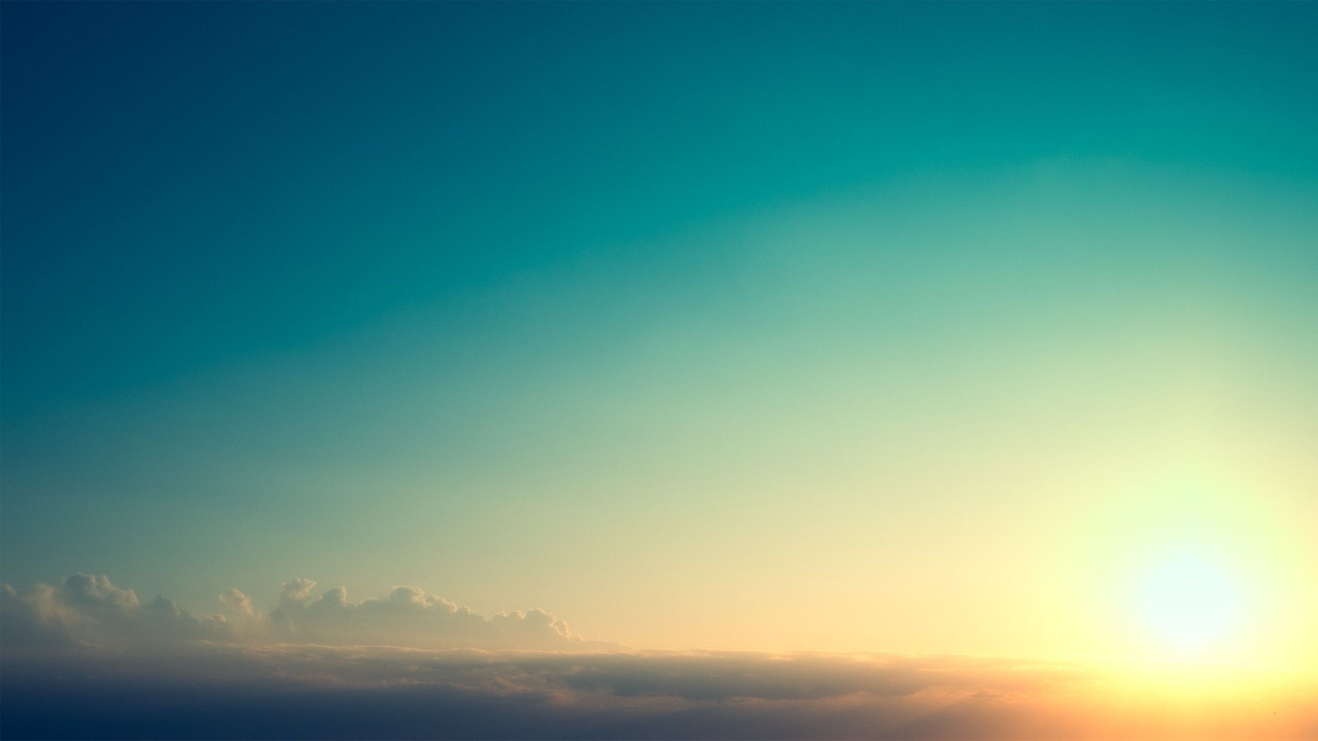 Cielo al tramonto azzurro, 2560x1440 1440p, Desktop