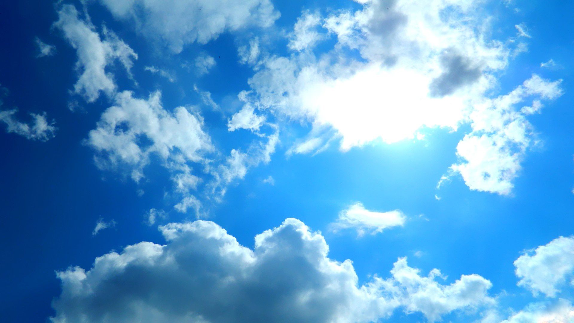 Cielo blu con nuvole, 1920x1080 Full HD 1080p, Desktop