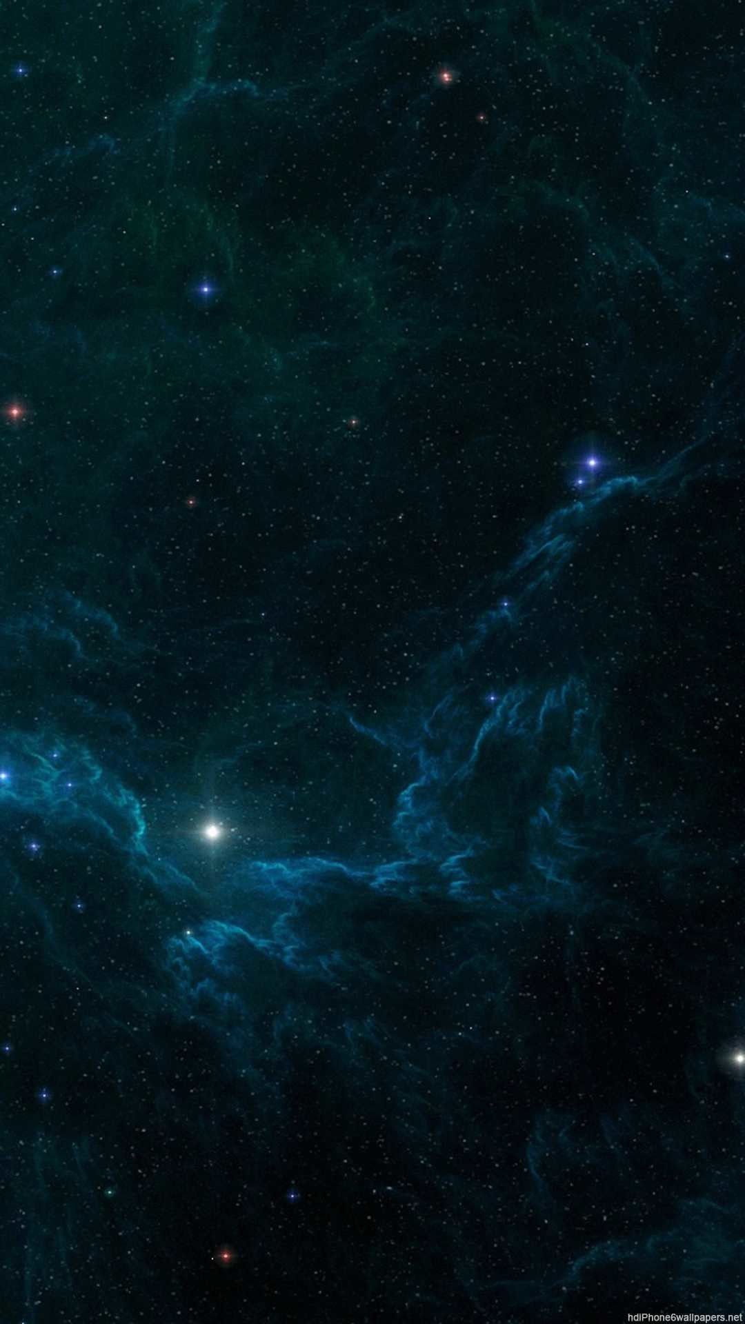 Nebulosa blu con stelle, 1080x1920 Verticale, Mobile