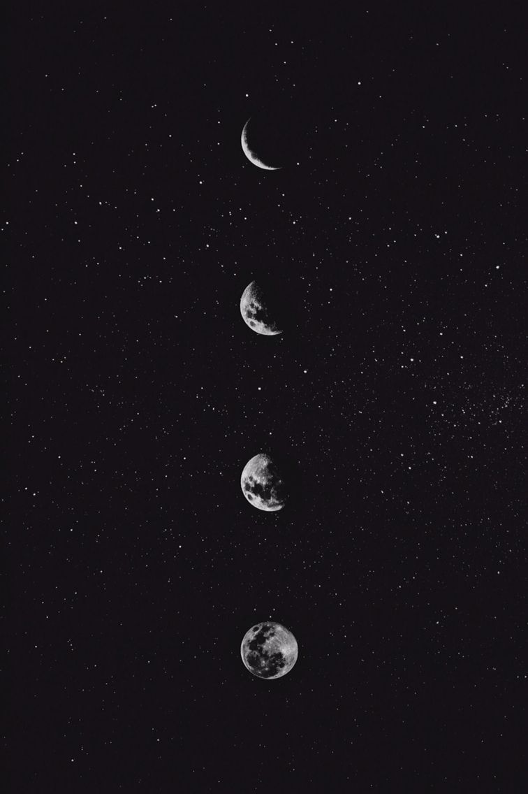 Fasi lunari cielo stellato, 756x1136 Full HD Verticale, iPhone