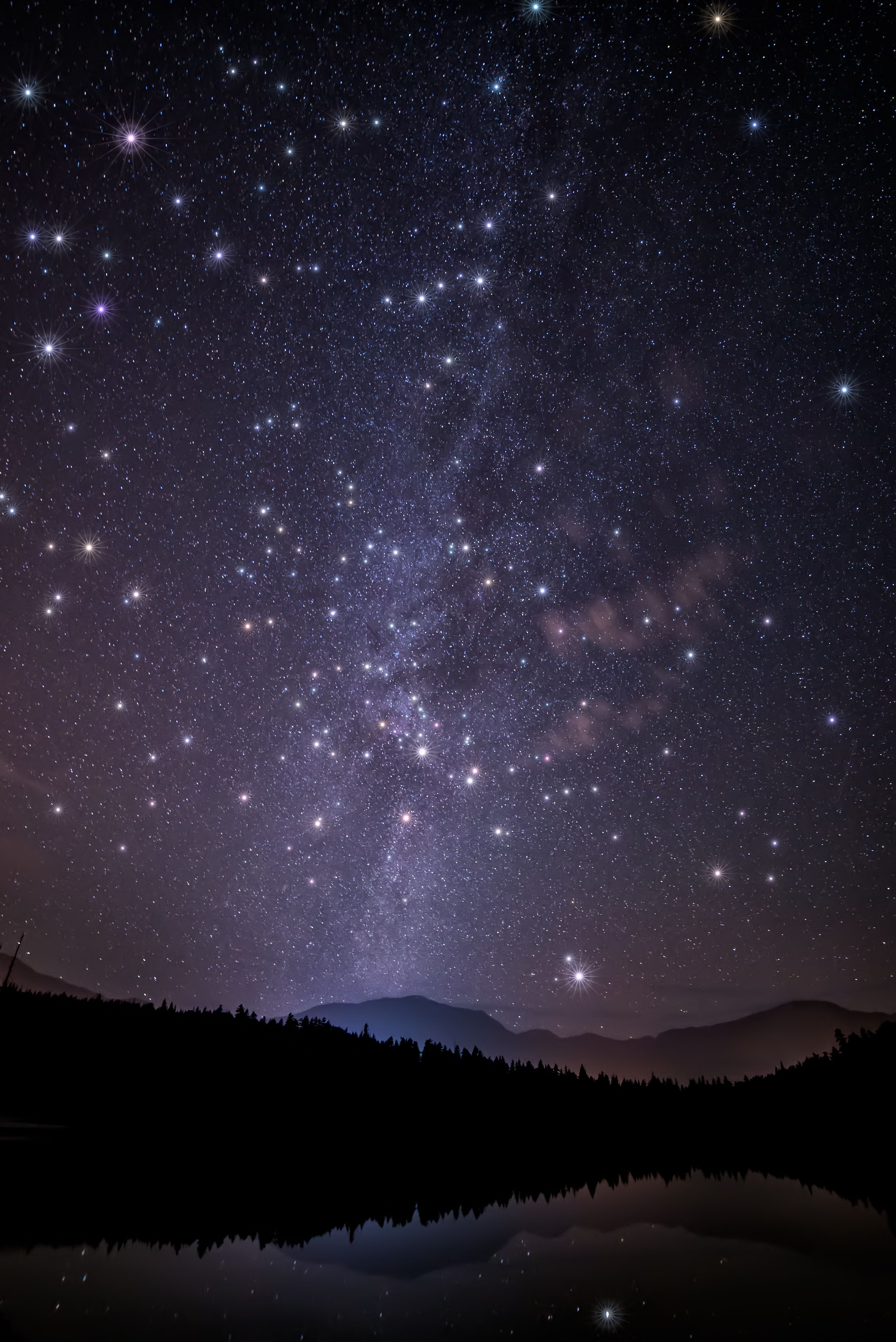 Cielo stellato con Via Lattea, 3471x5199 Full HD Verticale, Samsung Galaxy
