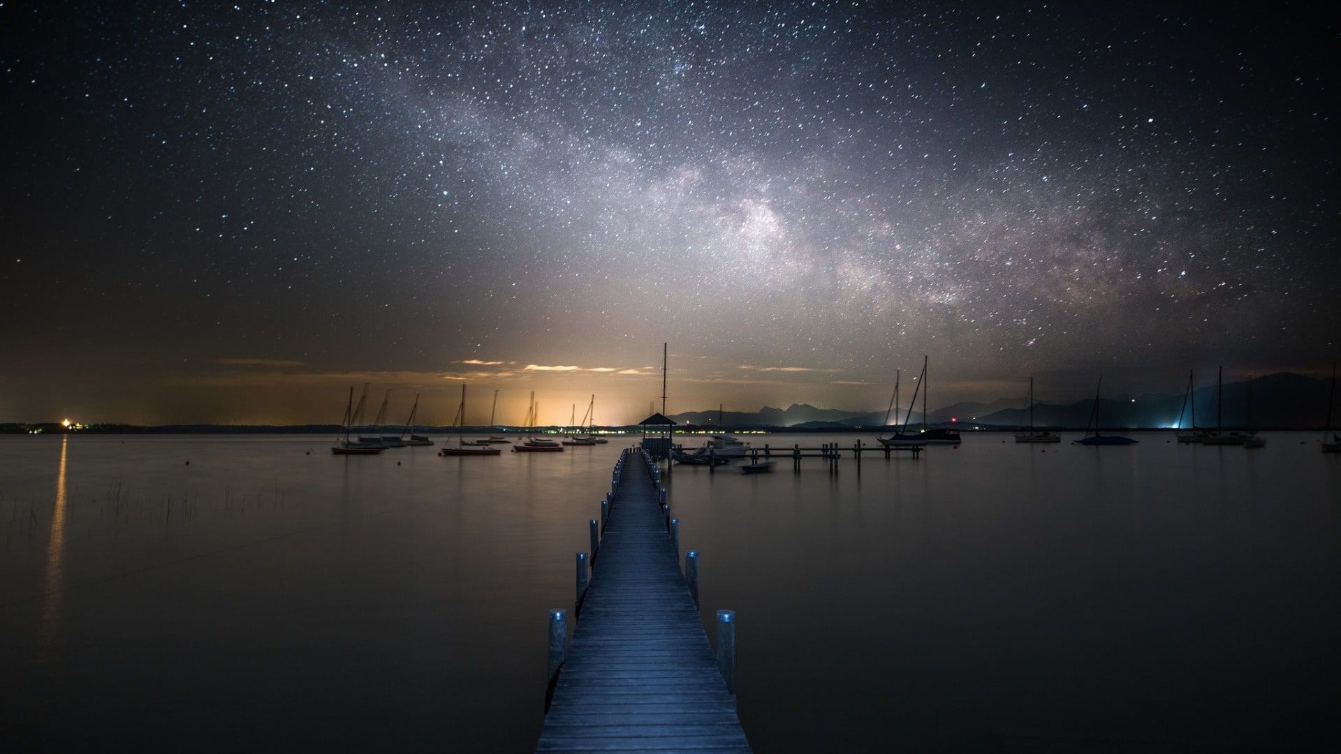 molo cielo stellato notte, 1920x1080 1080p, PC