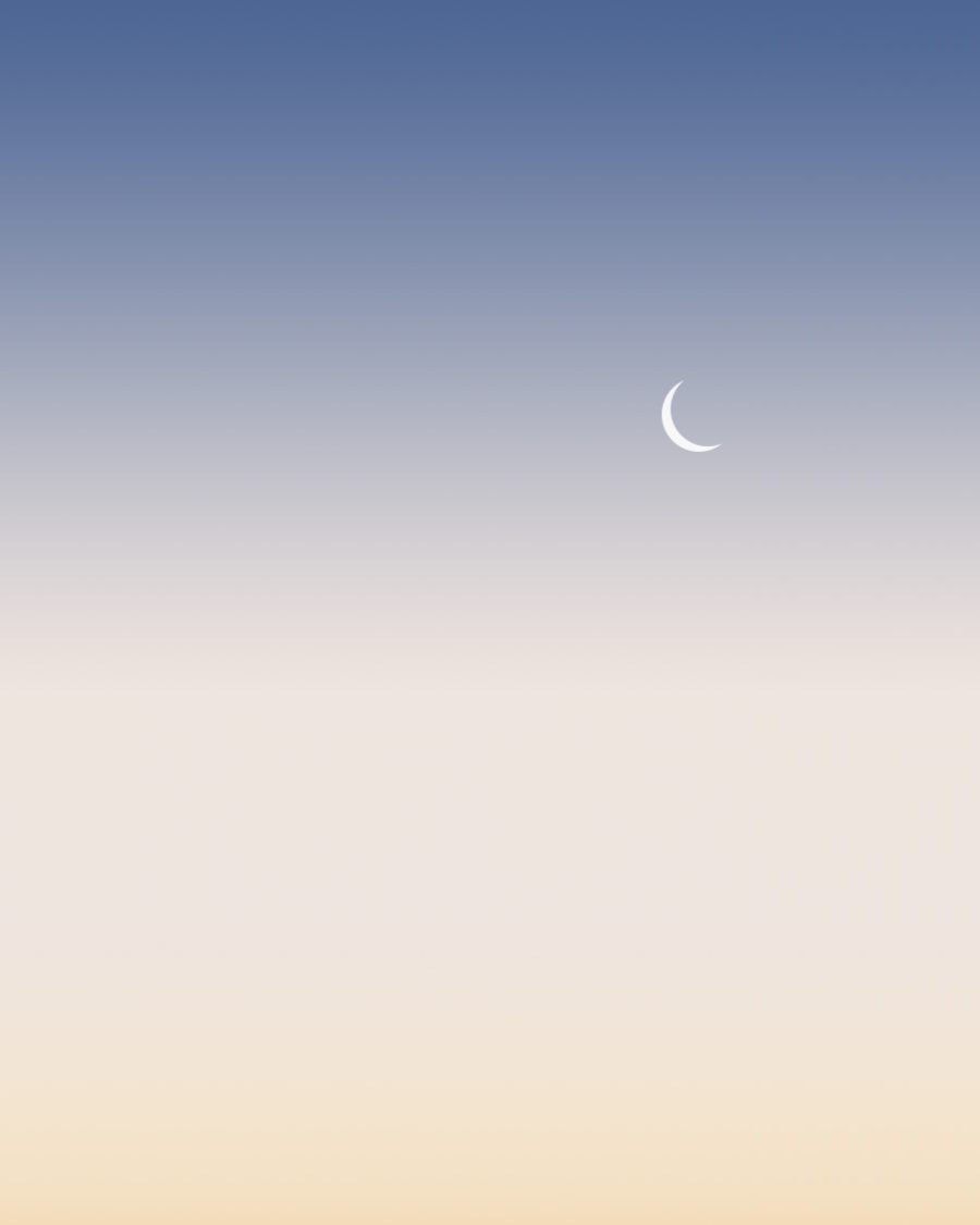 Cielo pixel art luna crescente, 900x1125 Full HD Verticale, iPhone