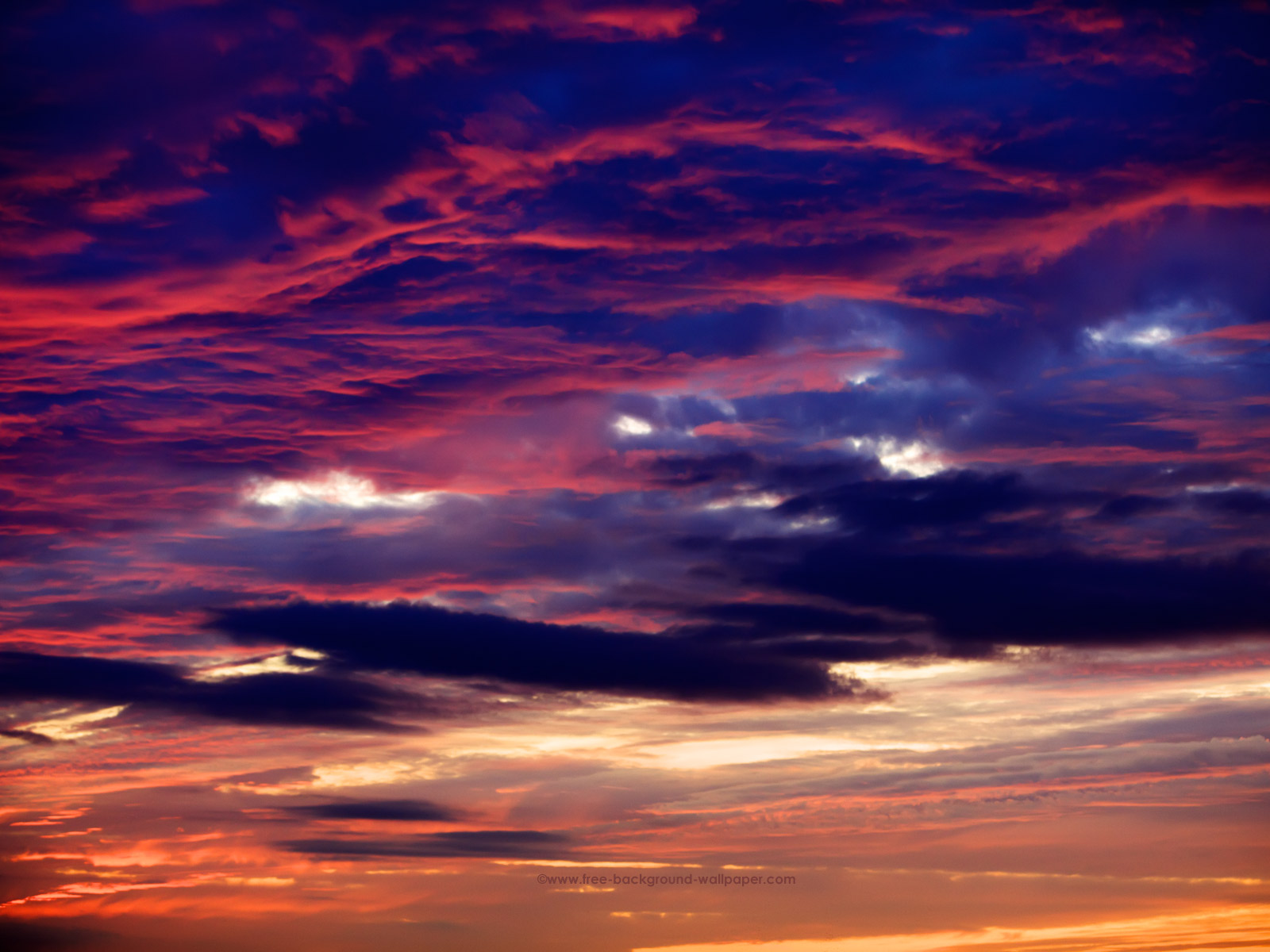 Cielo al tramonto colorato, 1600x1200 HD, Desktop