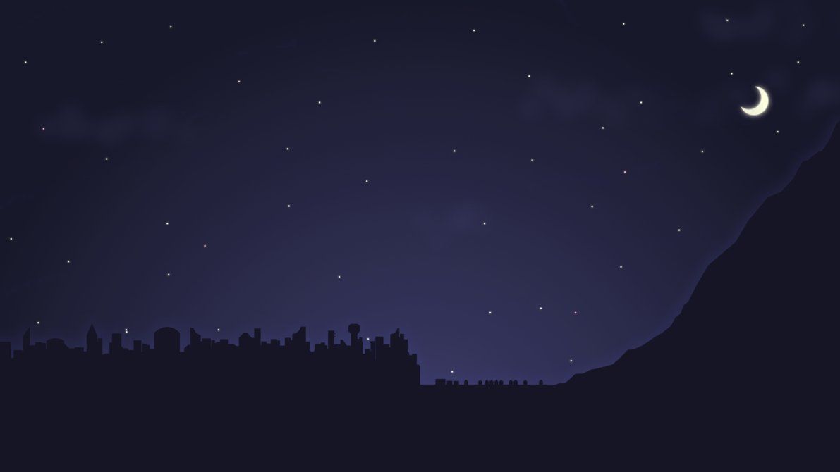 Cielo notturno pixel art luna, 1191x670 HD, PC