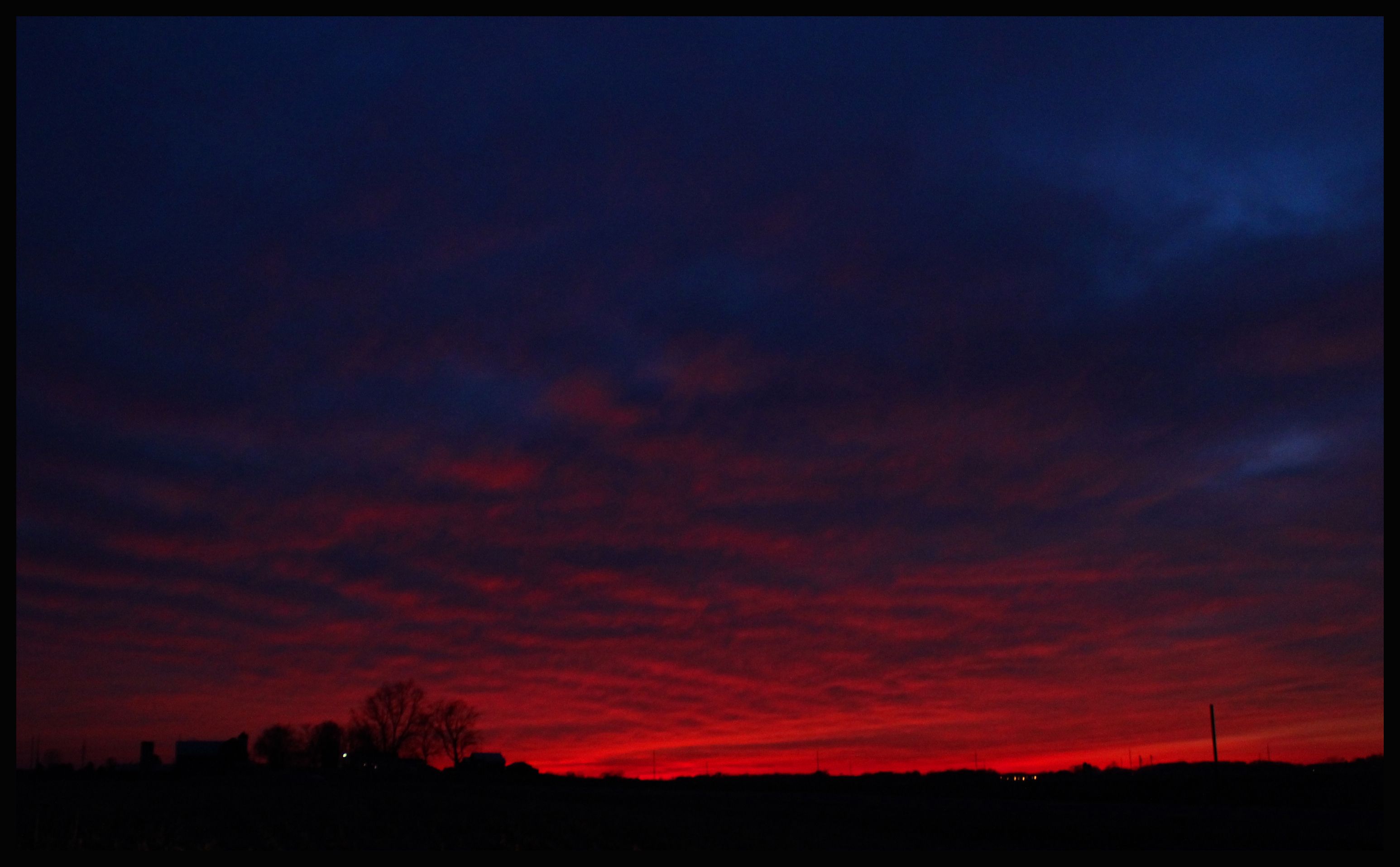 Cielo rosso e blu al tramonto, 3092x1915 WQXGA, Desktop