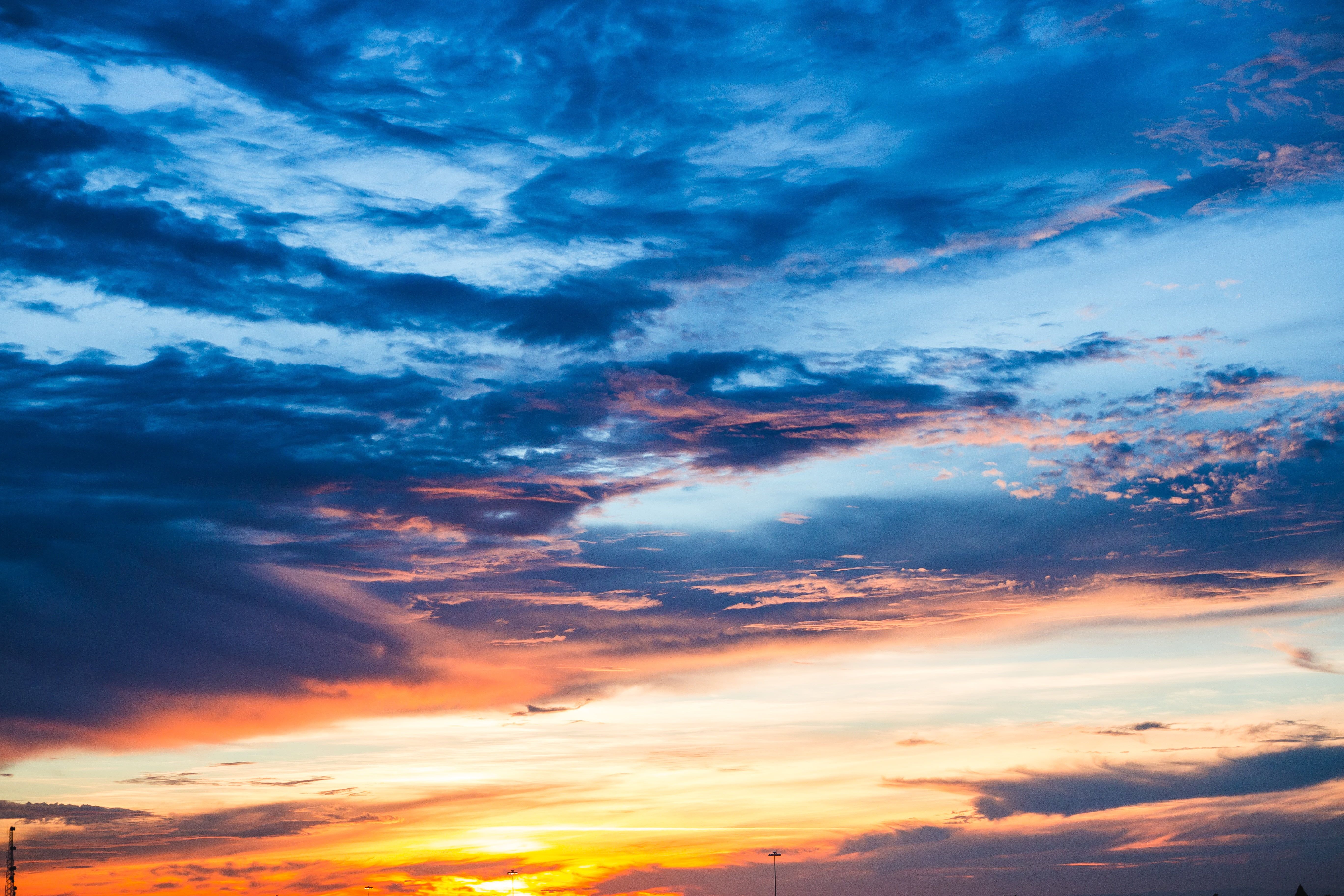 Tramonto con cielo nuvoloso, 5472x3648 4K, Smart TV 4K
