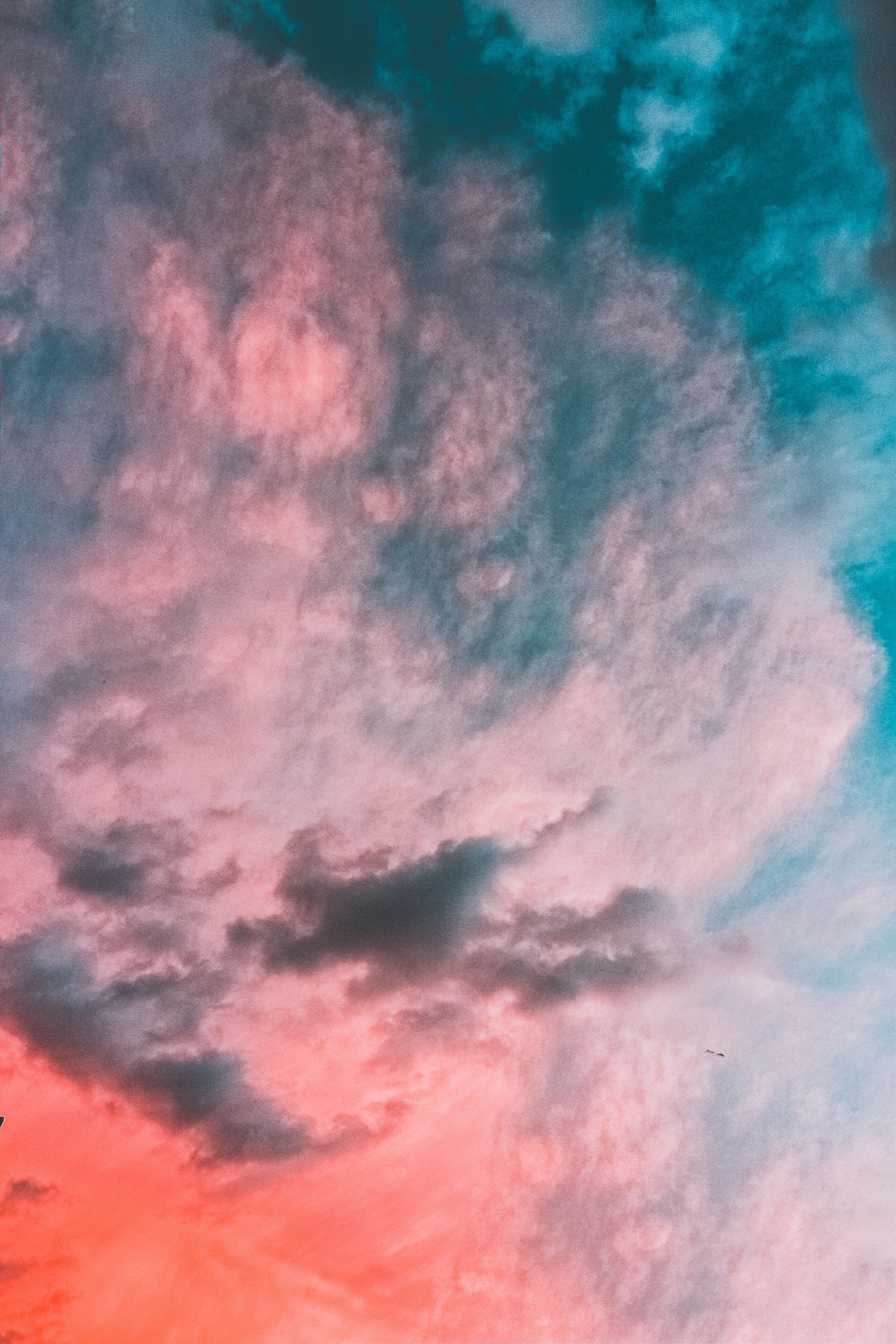 Cielo rosa e blu nuvoloso, 1920x2880 Verticale, Telefono