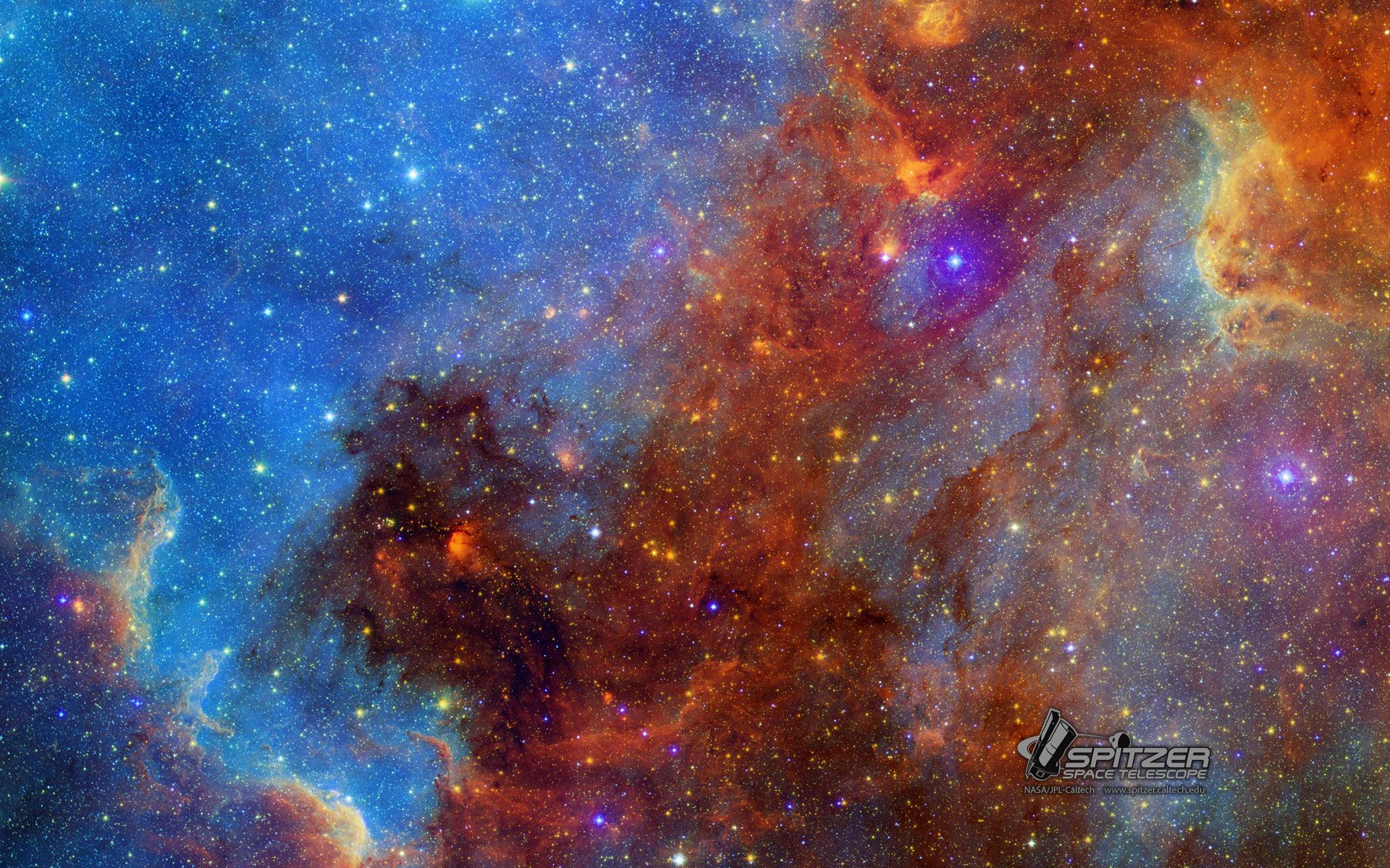 Nebulosa spaziale colorata NASA, 1920x1200 Full HD+, iMac