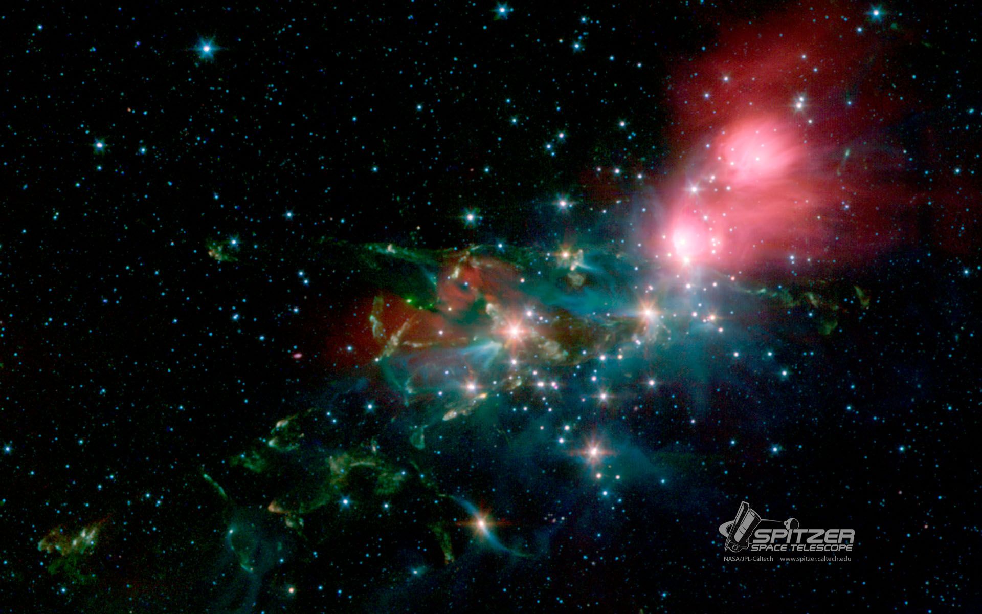 Nebulosa spaziale Spitzer NASA, 1920x1200 Full HD+ WUXGA, Desktop