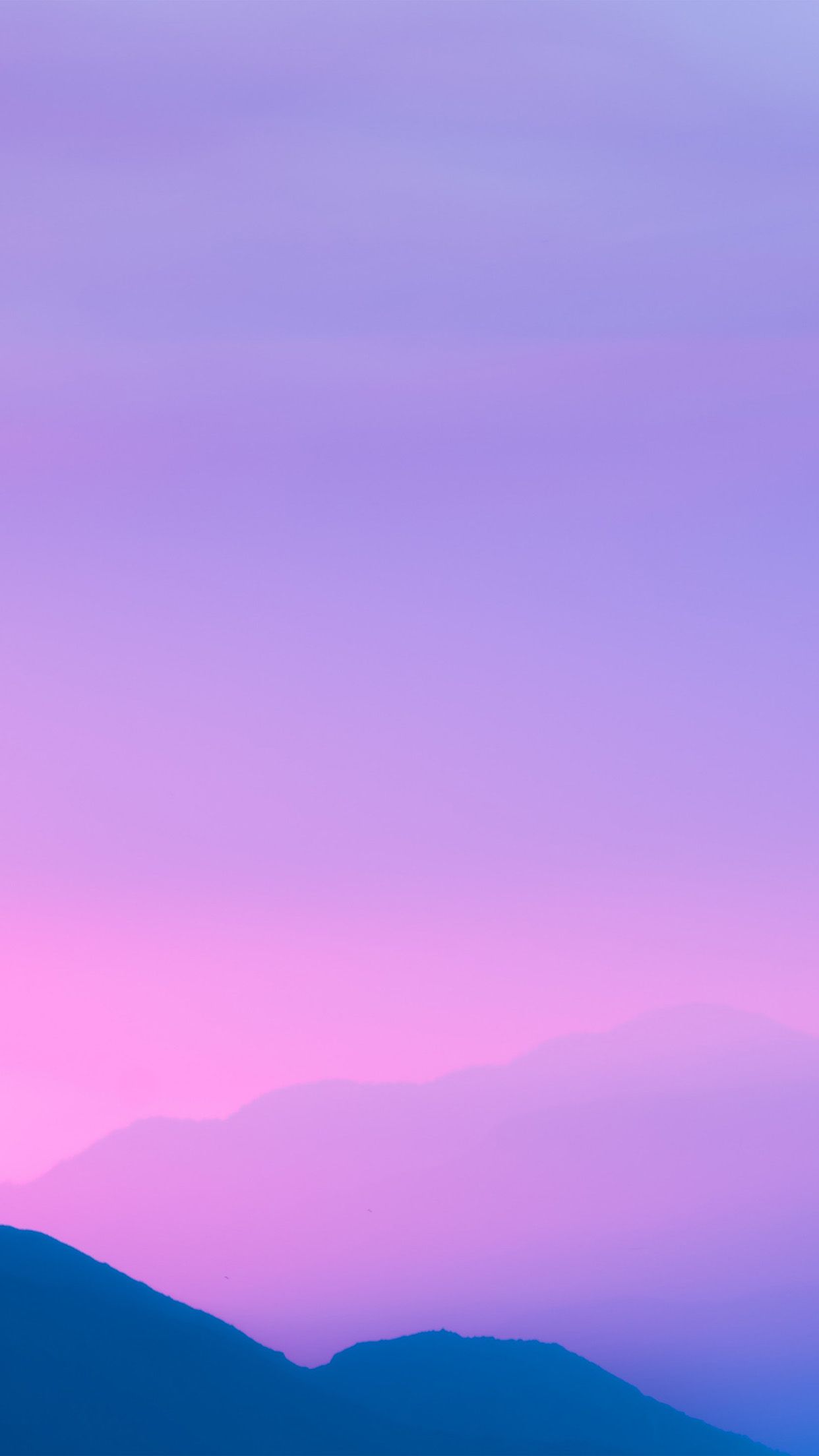 Cielo viola al tramonto, montagne, 1242x2208 Full HD Verticale, iPhone Pro