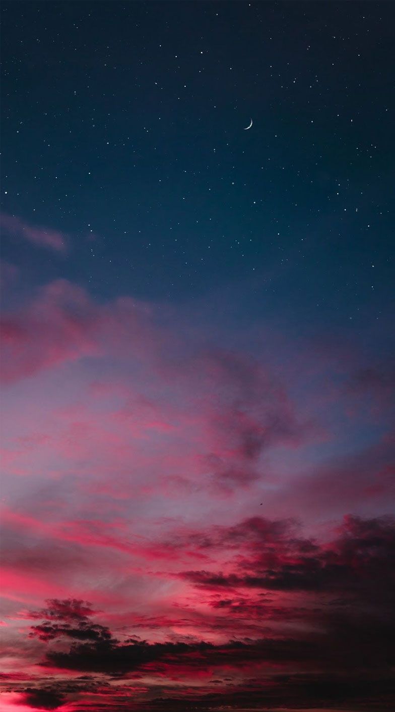 Cielo notturno rosa viola, 784x1411 Full HD Verticale, iPhone Air