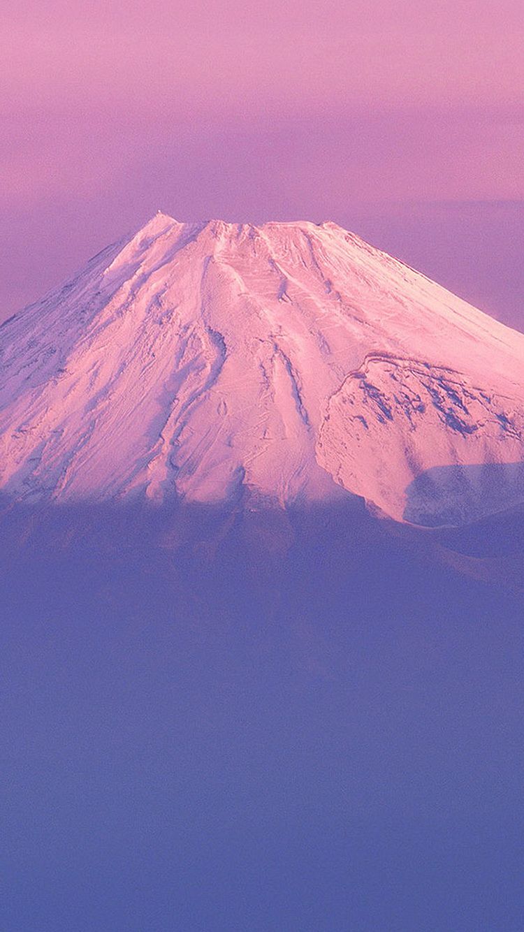 Monte Fuji cielo viola, vulcano, 750x1334 Verticale, iPhone Air