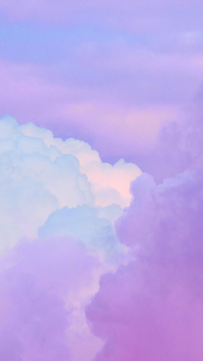 Cielo viola con nuvole, 680x1209 Full HD Verticale, iPhone