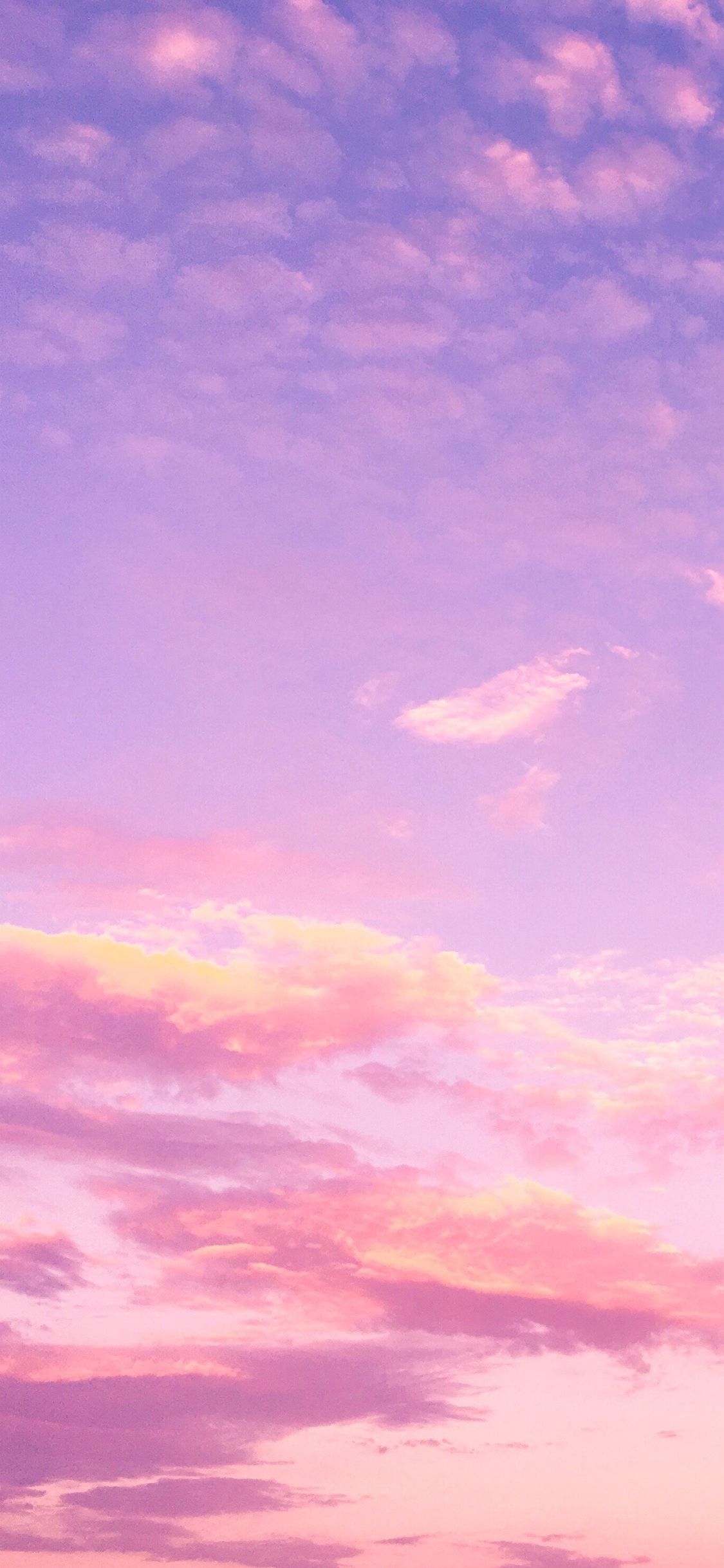 Cielo viola e rosa al tramonto, 1125x2436 Verticale, iPhone Air