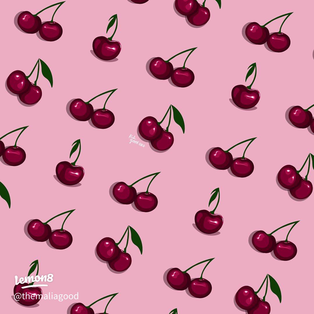 Ciliegie rosse su sfondo rosa, 1080x1080 HD, Desktop