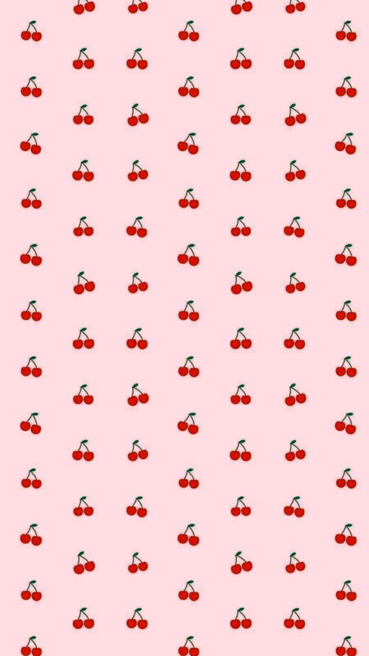 Pattern ciliegie rosso su rosa, 720x1280 Verticale, Xiaomi