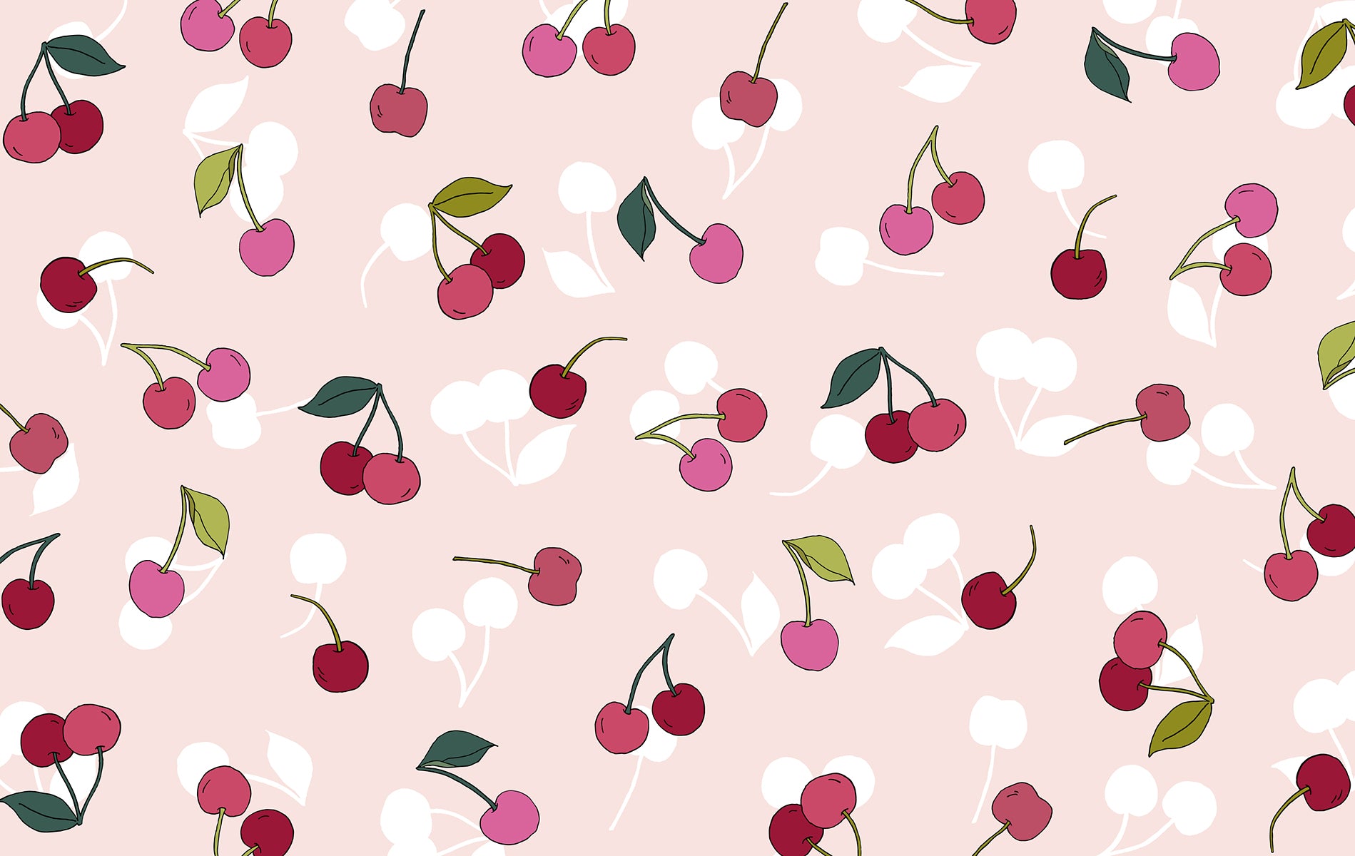 Ciliegie rosa e bianche pattern, 1899x1200 900p, PC