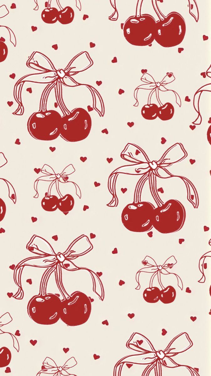 Ciliegie rosse con fiocchi, 675x1200 Verticale, Telefono