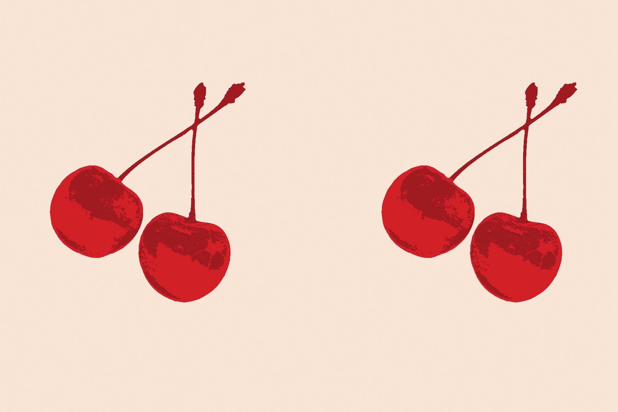 Ciliegie rosse illustrate, 2000x1333 2K, Desktop
