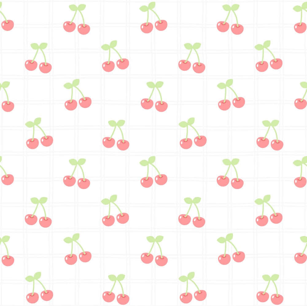 Ciliegie rosa pattern bianco, 1000x996 HD, iMac