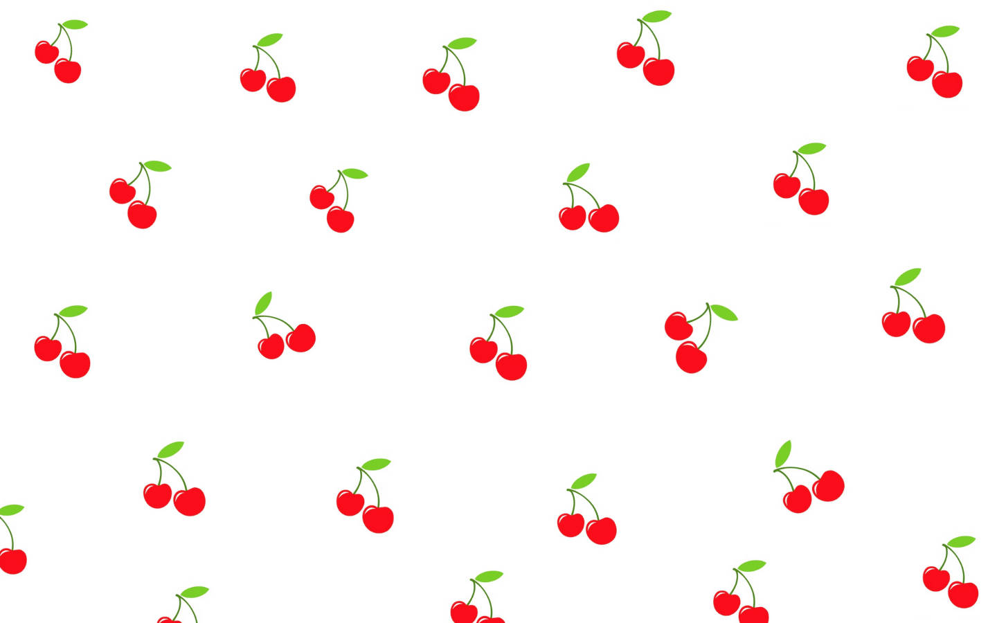 Ciliegie rosse pattern bianco, 1440x900 HD, MacBook Air