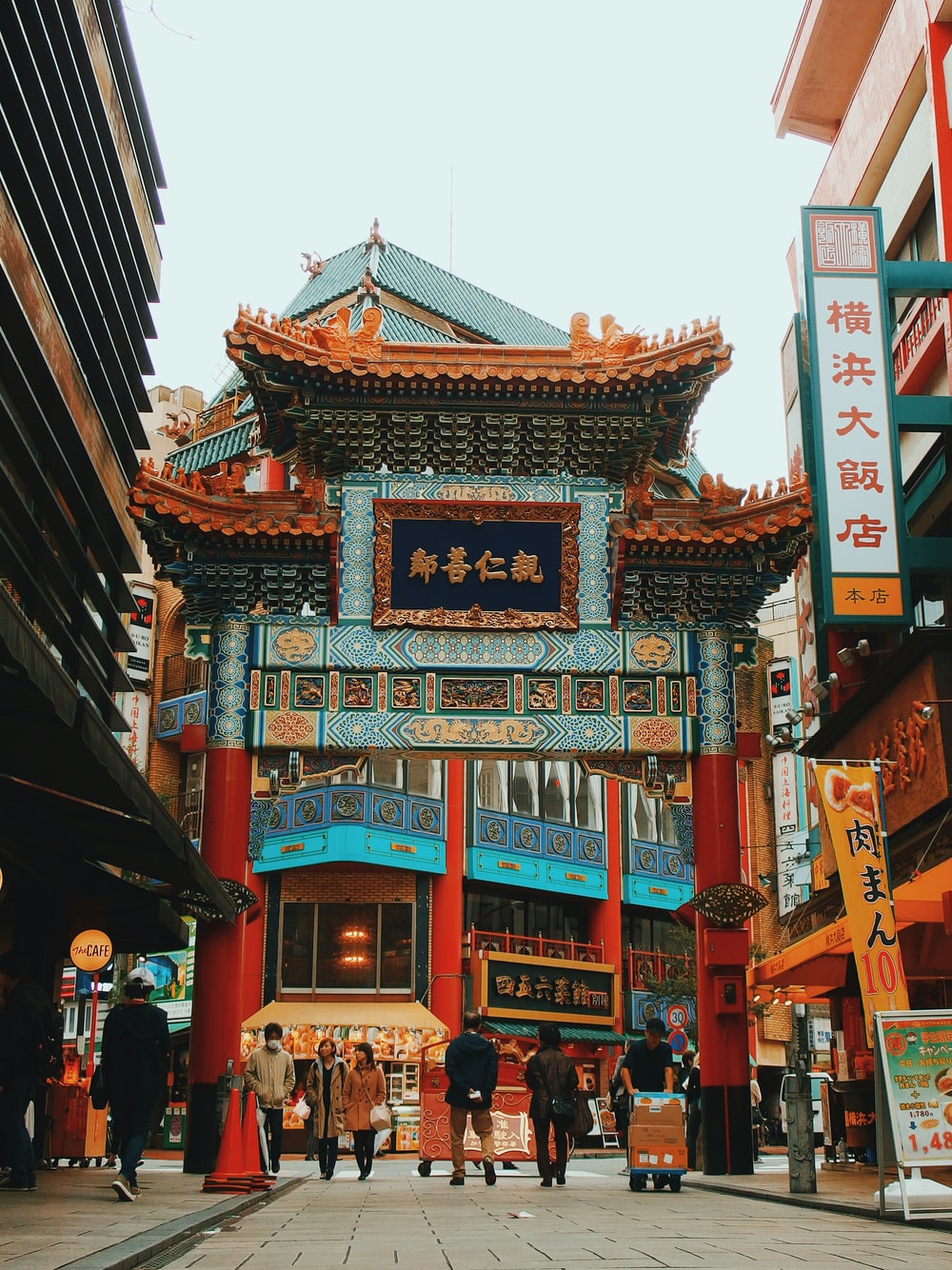 Porta Chinatown, strada cinese colorata, 1000x1334 Full HD Verticale, iPhone