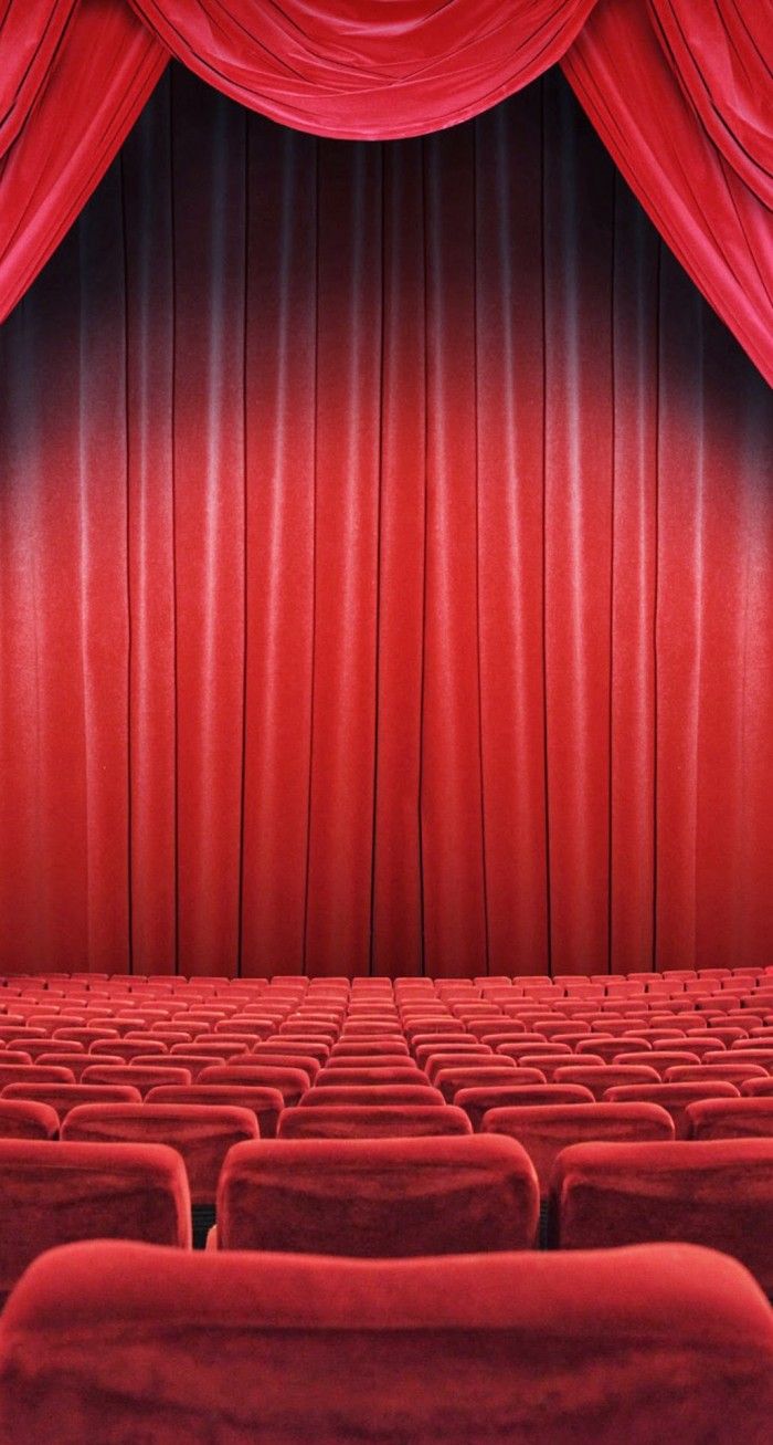 Sipario rosso e sedie teatro, 700x1307 Full HD Verticale, Smartphone