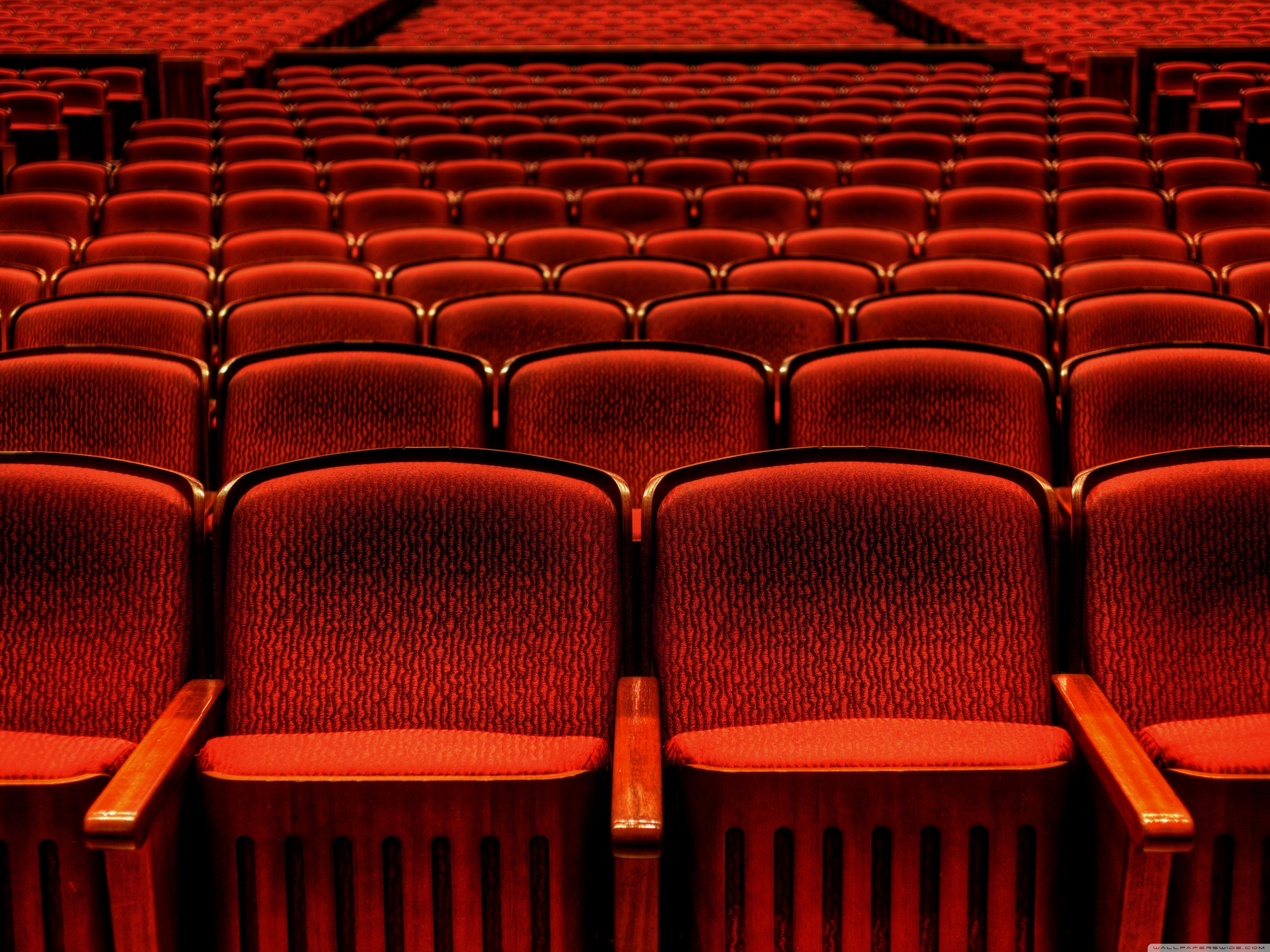 Poltrone rosse sala cinema, 4096x3072 UHD, PC 4K