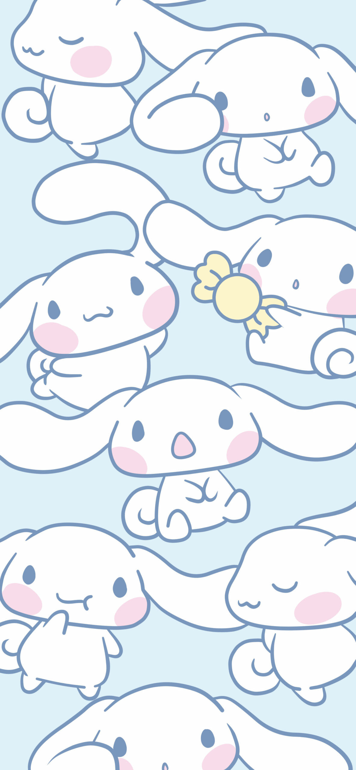 Cinnamoroll pattern azzurro, 1183x2560 Full HD Verticale, iPhone