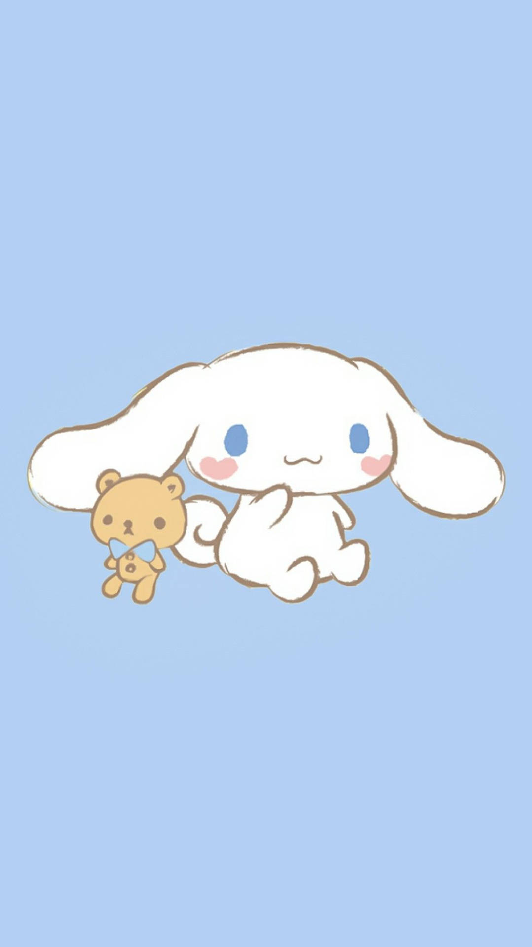 Cinnamoroll con orsacchiotto marrone, 1079x1920 Full HD Verticale, Smartphone