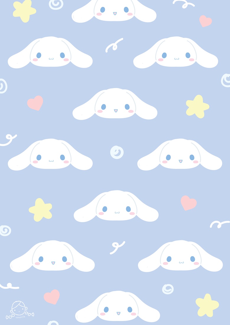 Cinnamoroll pattern azzurro, 780x1103 Verticale, Mobile