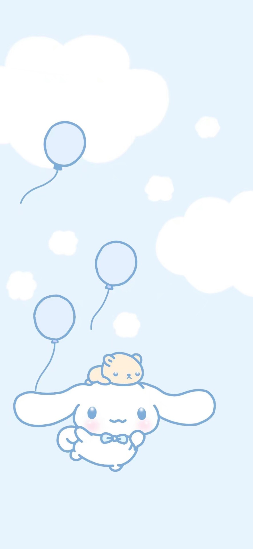 Cinnamoroll con palloncini, 886x1920 Full HD Verticale, Smartphone