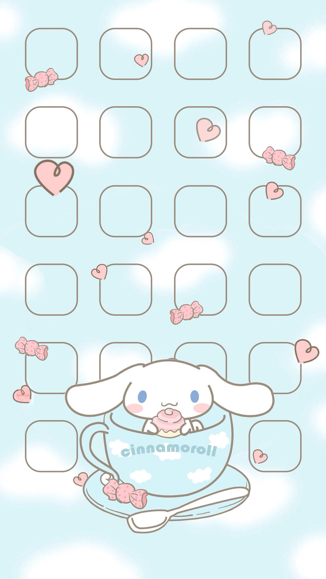 Cinnamoroll in tazza celeste, 1126x2000 Verticale, Mobile