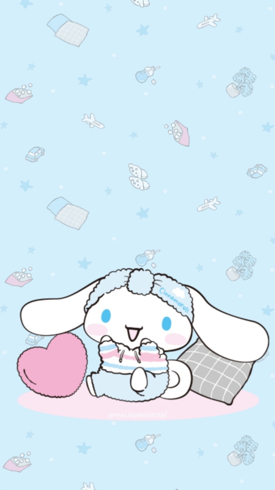 Cinnamoroll con cuore rosa, 1080x1920 Full HD Verticale, Samsung Galaxy