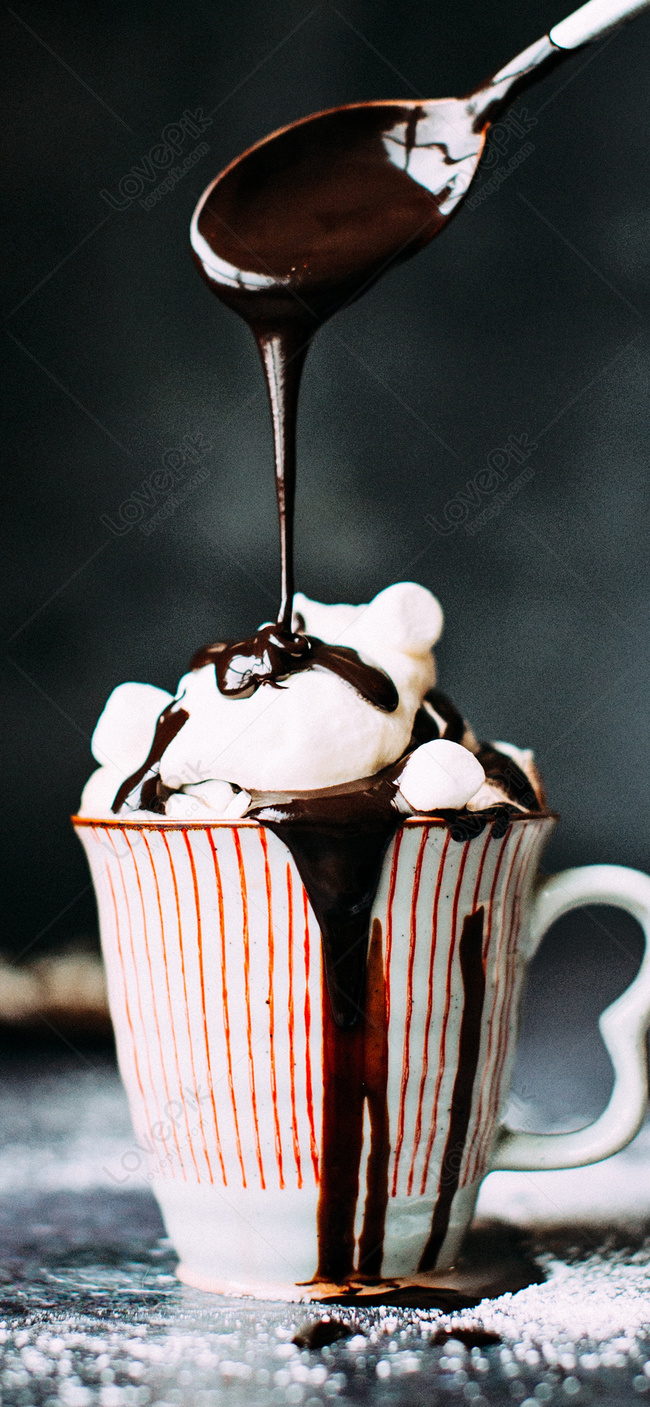 Cioccolato fuso su tazza, 650x1407 Full HD Verticale, Google Pixel