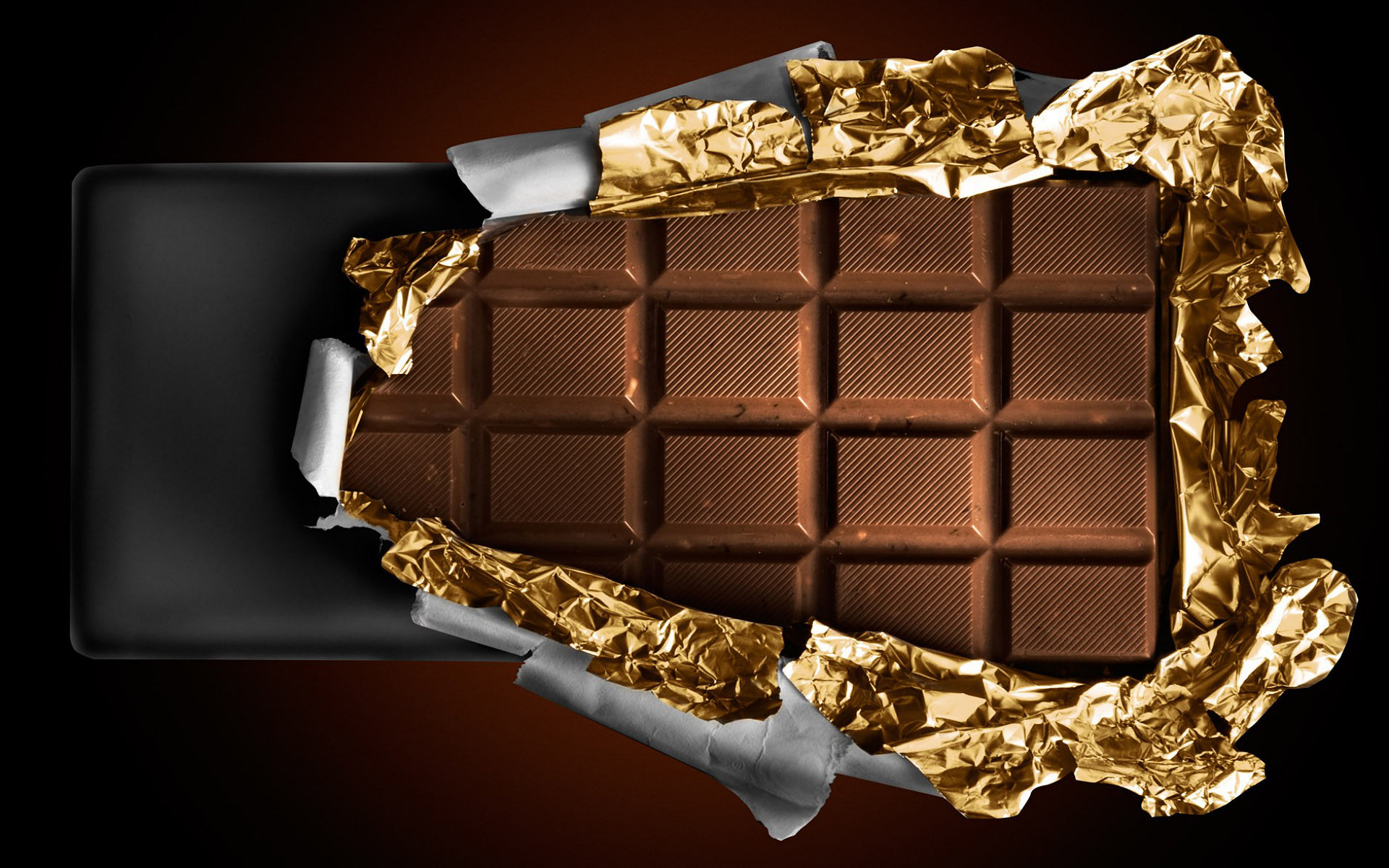 Tavoletta cioccolato incarto dorato, 1920x1200 WUXGA, Desktop