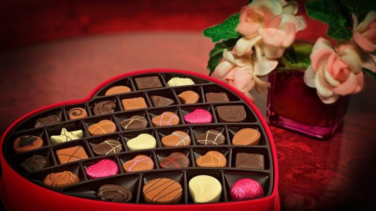 Scatola cuore cioccolatini rossi, 1200x675 HD, PC