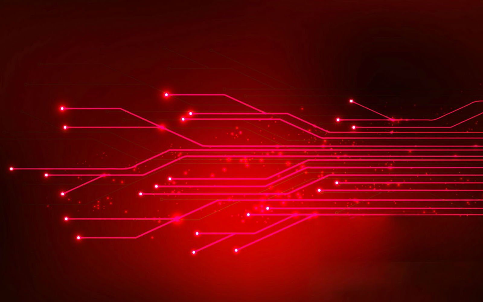 Circuito elettronico astratto rosso, 1600x1000 HD, Desktop