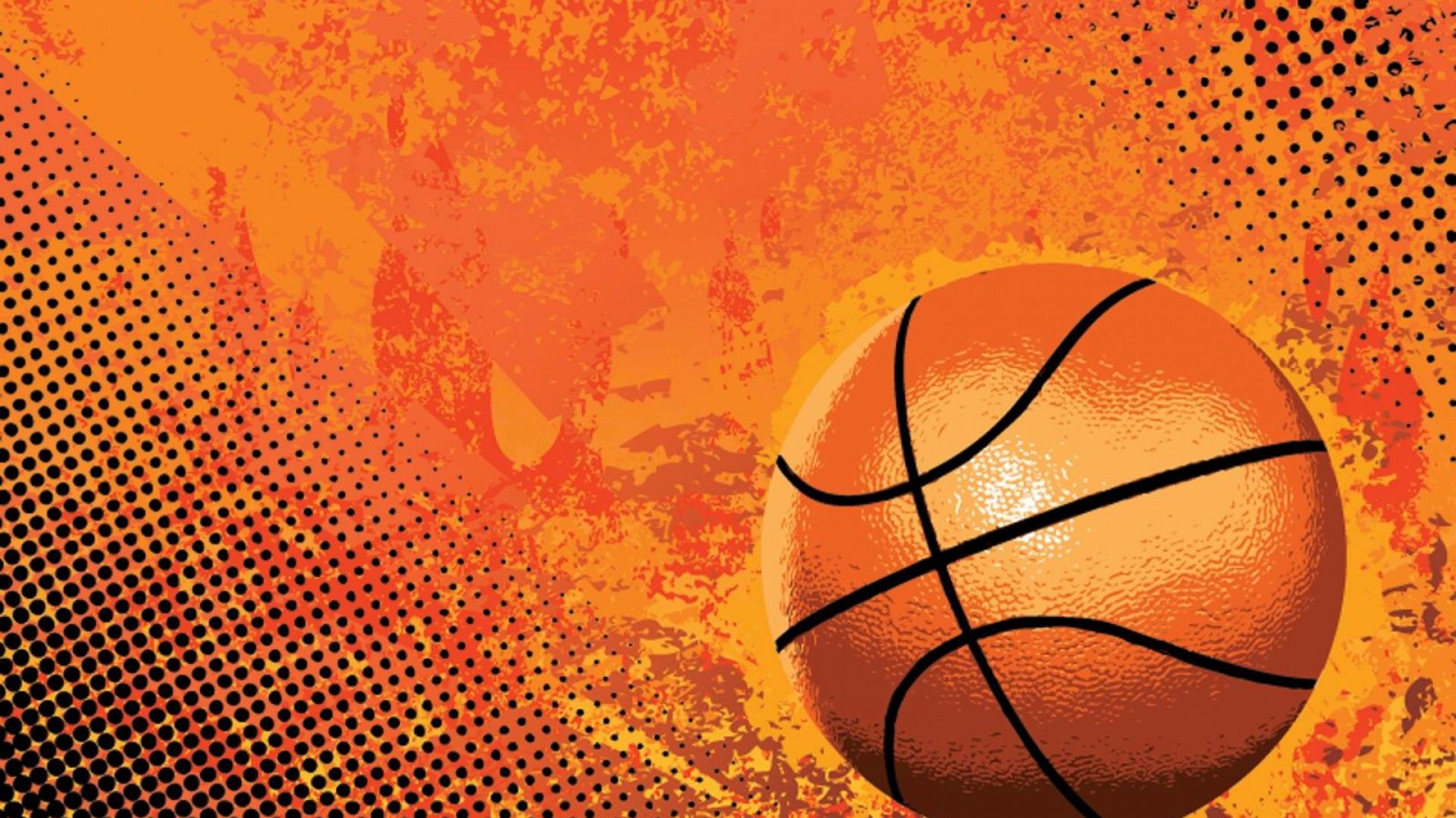 Pallone da basket arancione, 1920x1080 Full HD, Desktop