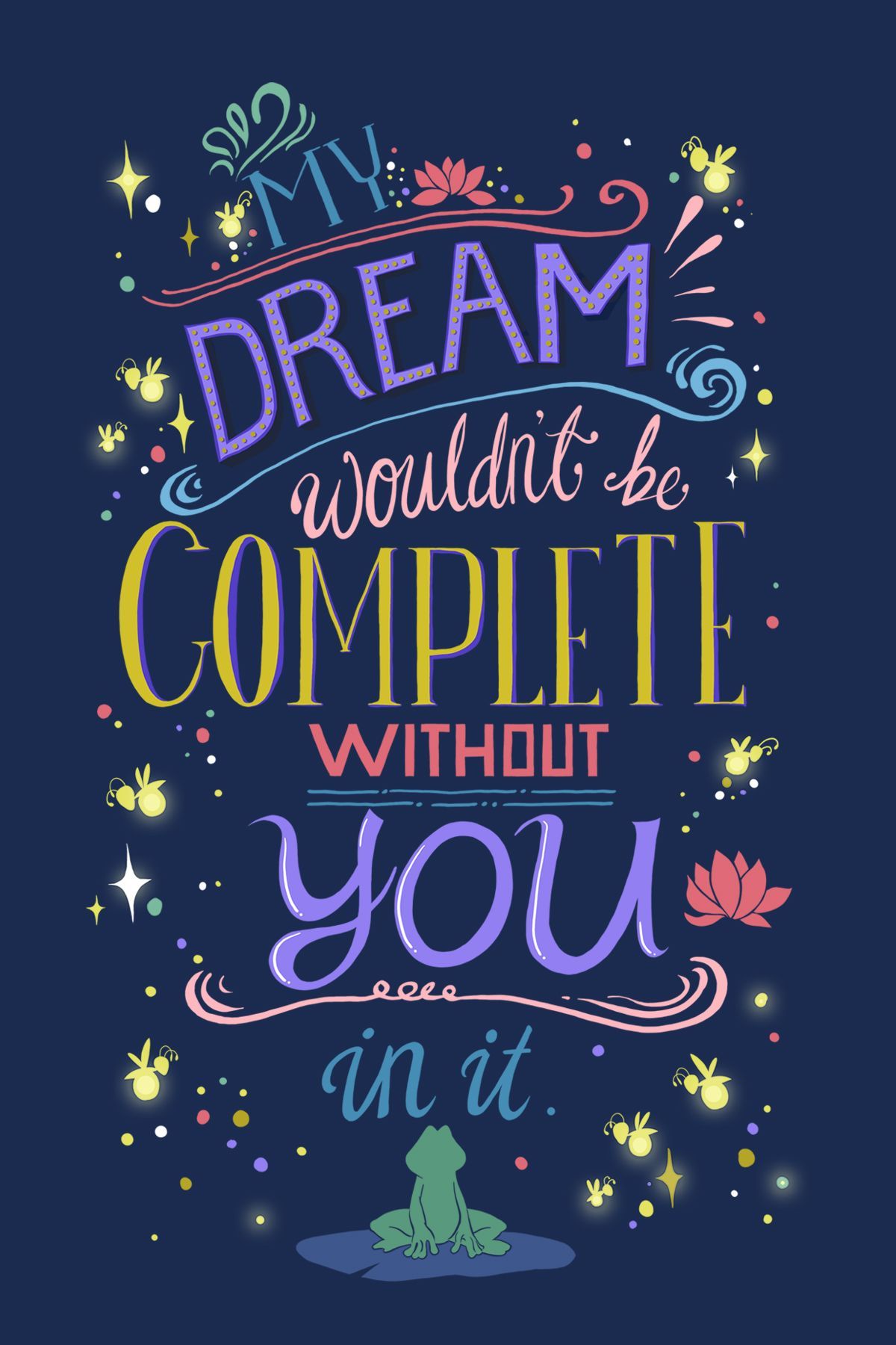 Citazione principessa Disney rana, 1200x1800 Full HD Verticale, Samsung Galaxy
