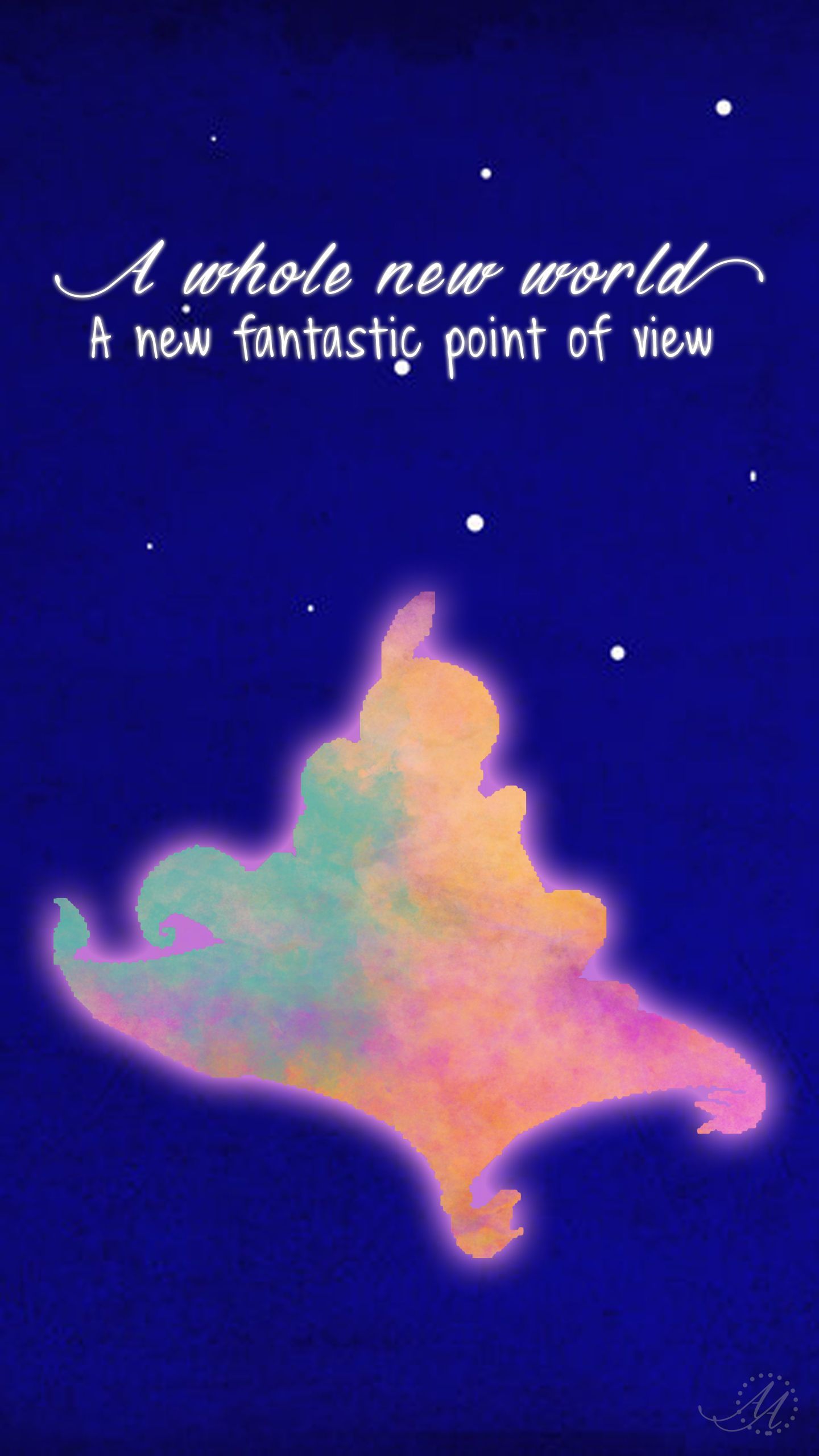Tappeto volante Aladdin colorato, 1440x2560 Verticale, Mobile