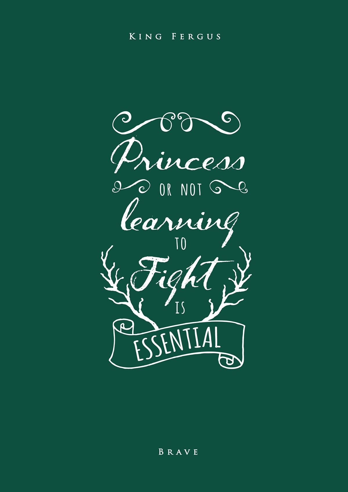 Citazione Brave King Fergus, 1200x1697 Verticale, POCO