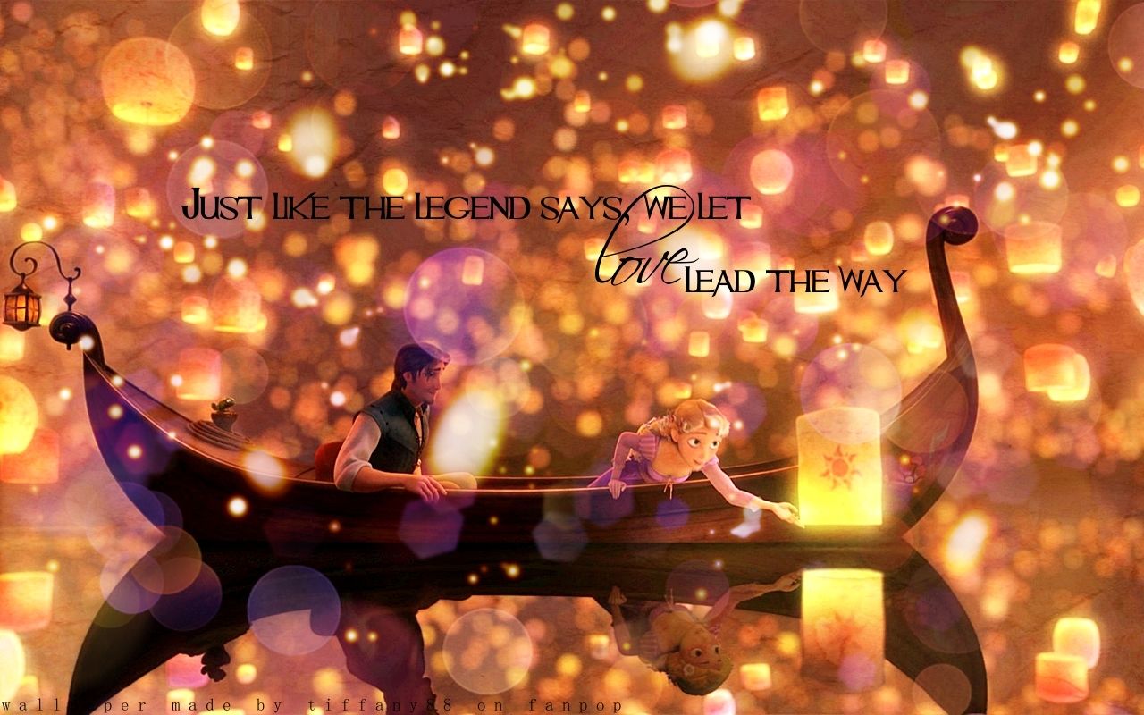 Rapunzel Flynn barca lanterne, 1280x800 720p, PC