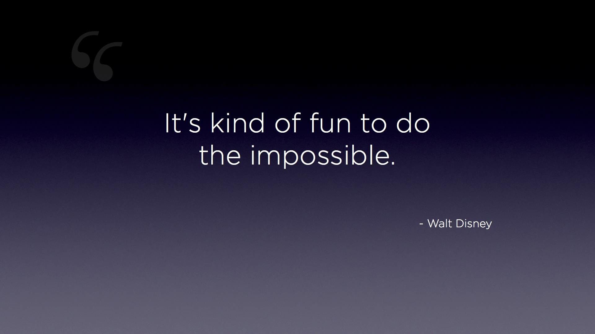 Citazione Walt Disney sfondo scuro, classici d'animazione, 1920x1080 Full HD, Desktop