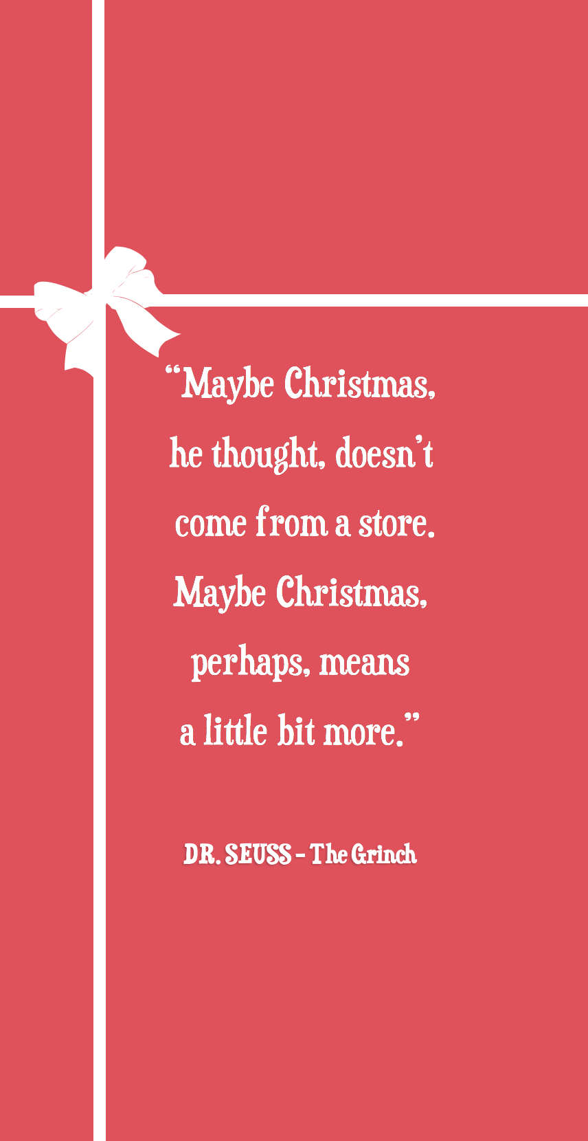 Citazione Grinch fiocco rosso, 856x1660 Full HD Verticale, Samsung Galaxy