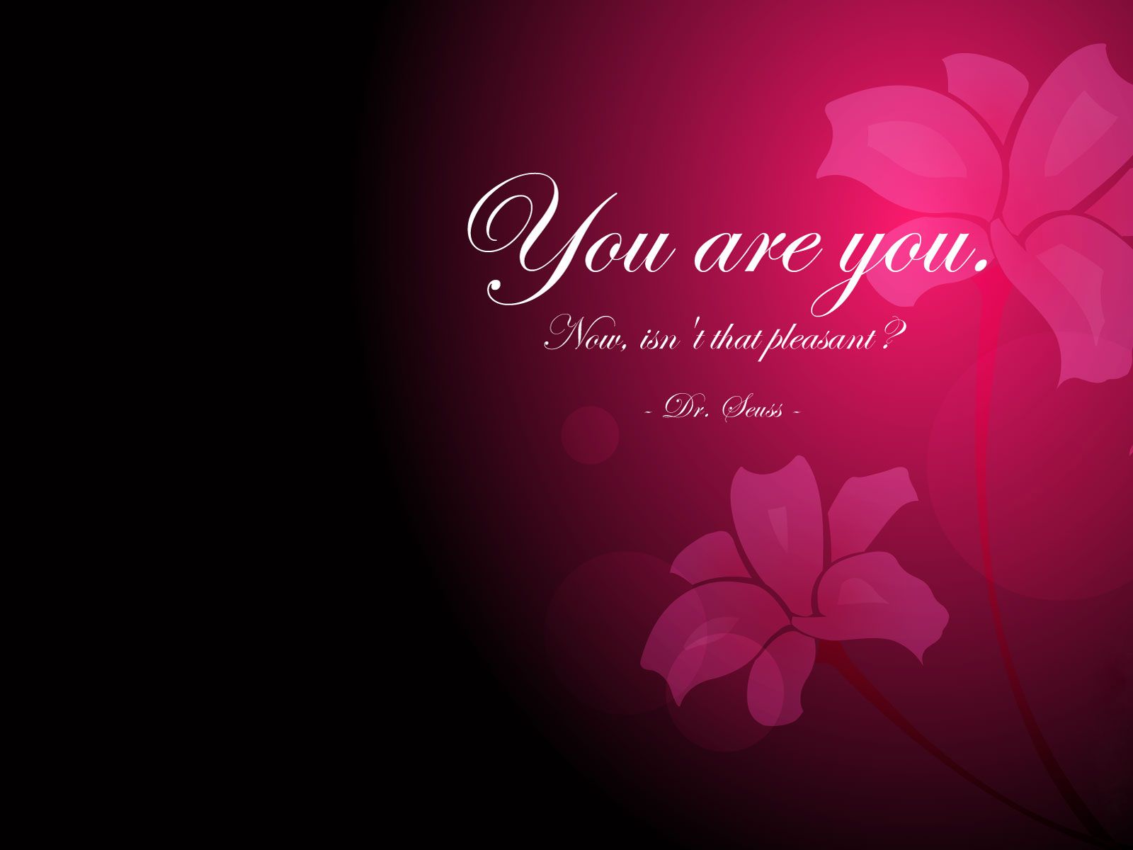 Citazione fiori rosa scuro, 1600x1200 HD Ready, Laptop